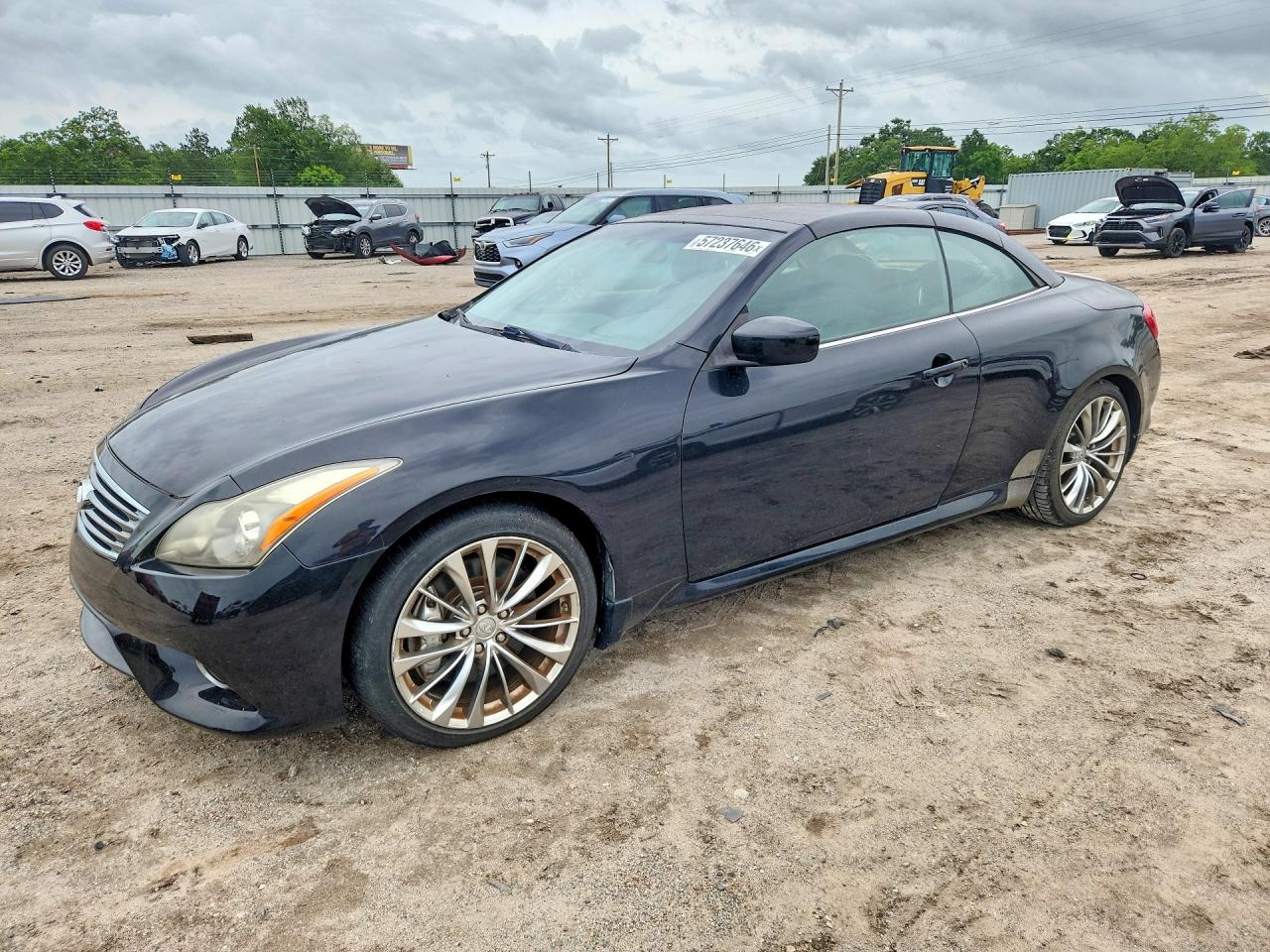 2012 Infiniti G37 Convertible Base Black vin: JN1CV6FE9CM201609