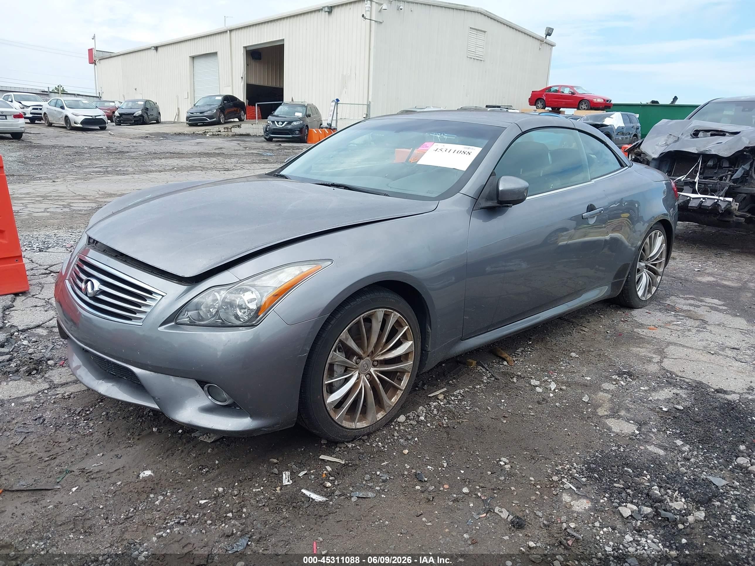 2012 Infiniti G37 Gray vin: JN1CV6FE9CM203117