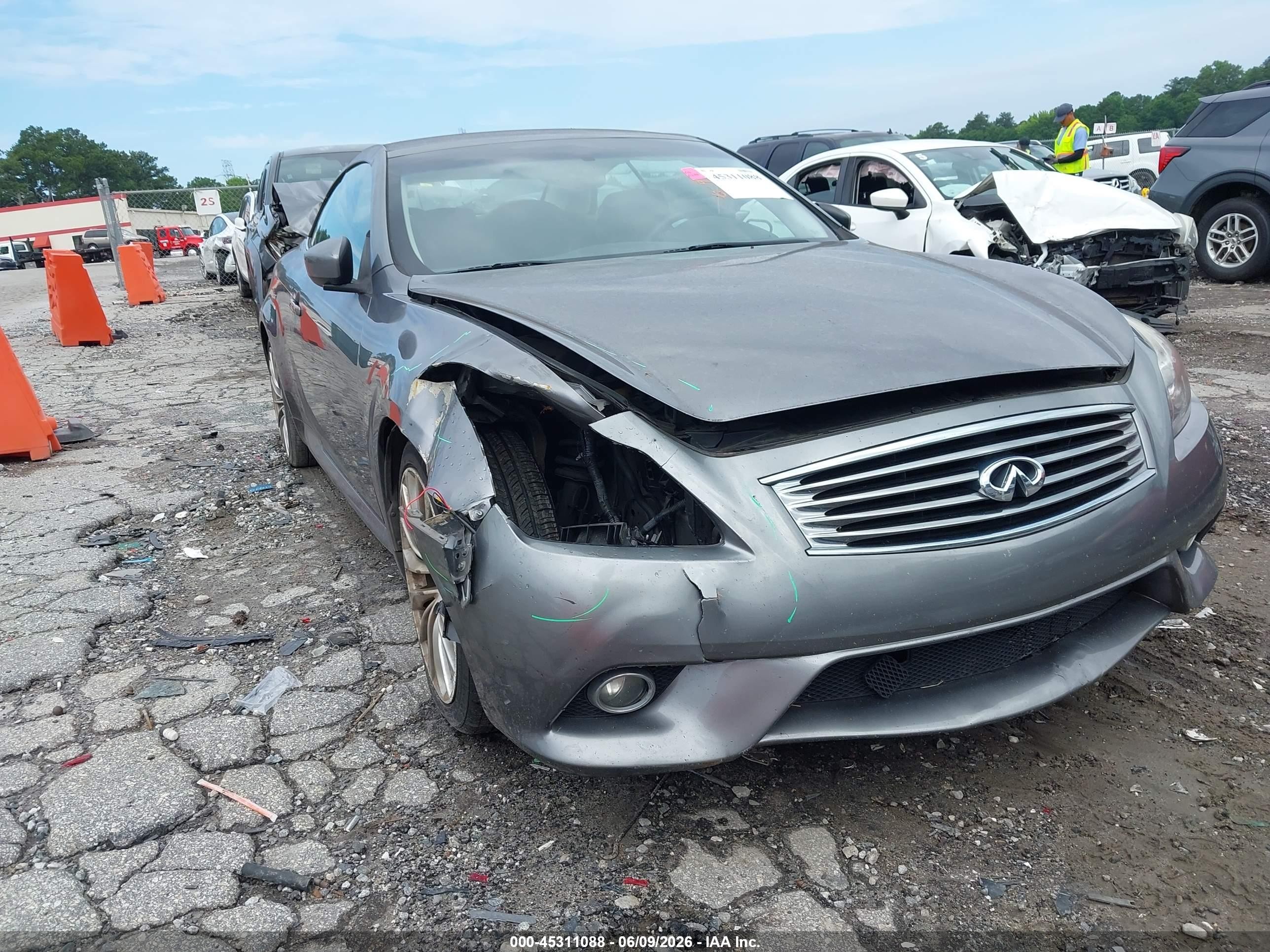 2012 Infiniti G37 Gray vin: JN1CV6FE9CM203117