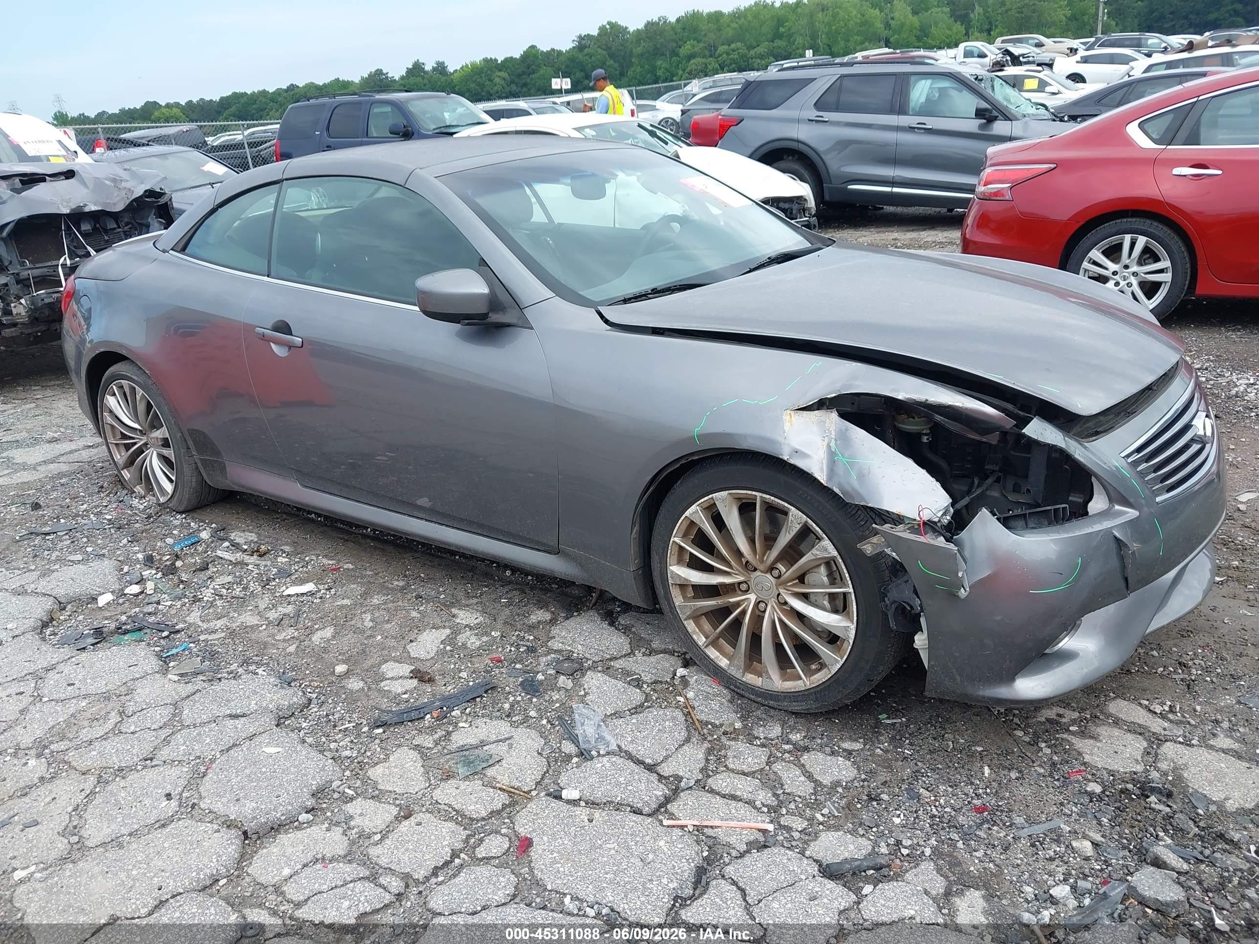 2012 Infiniti G37 Gray vin: JN1CV6FE9CM203117