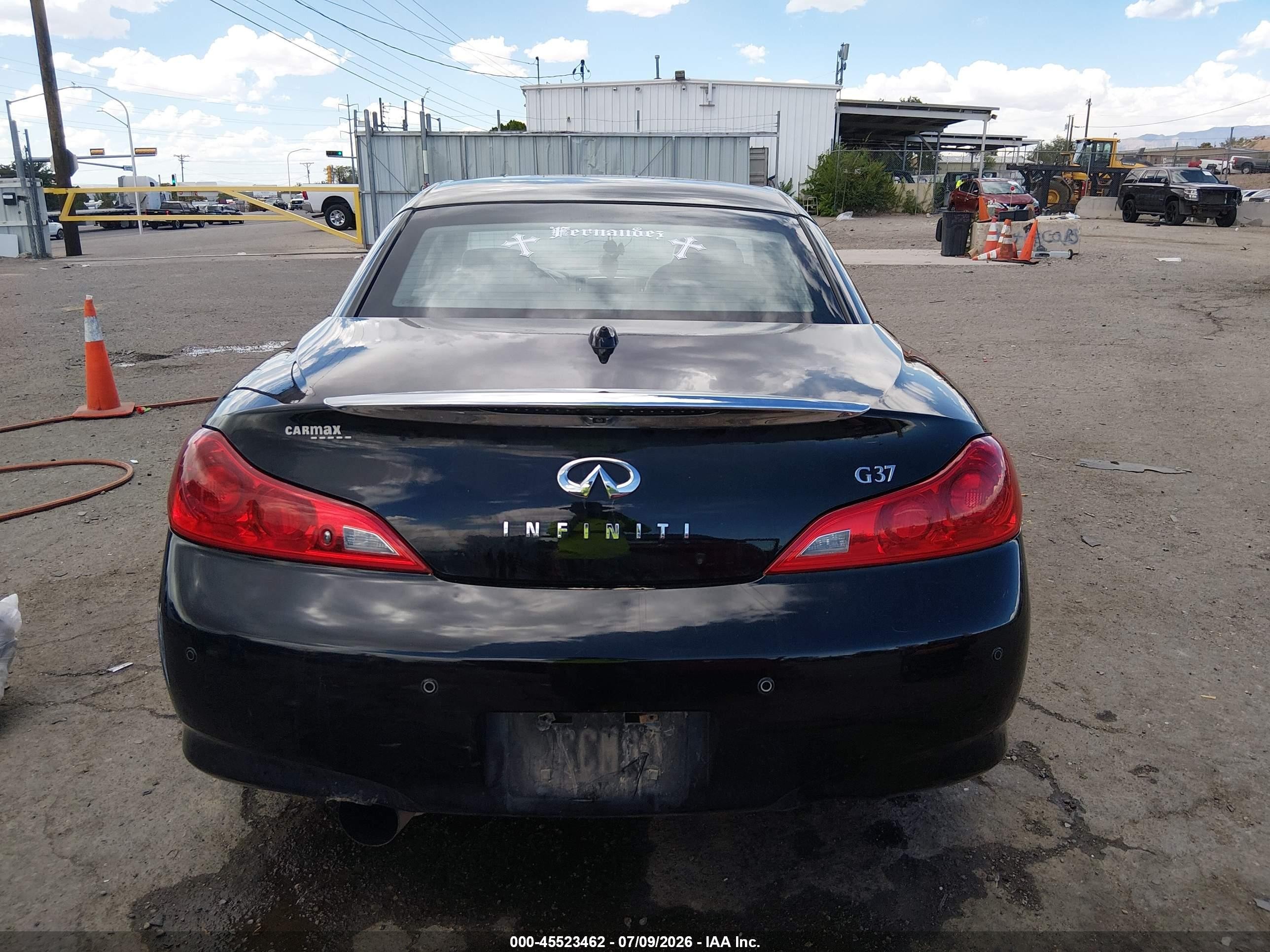 2013 Infiniti G37   Черный vin: JN1CV6FE9DM770073