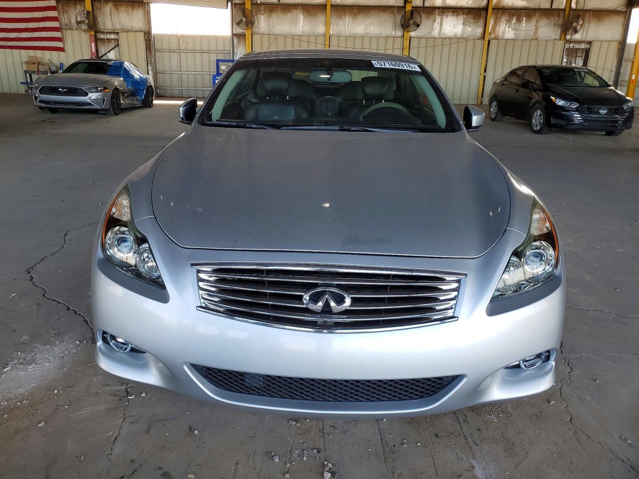 2014 Infiniti Q60 Convertible Base Silver vin: JN1CV6FE9EM902105