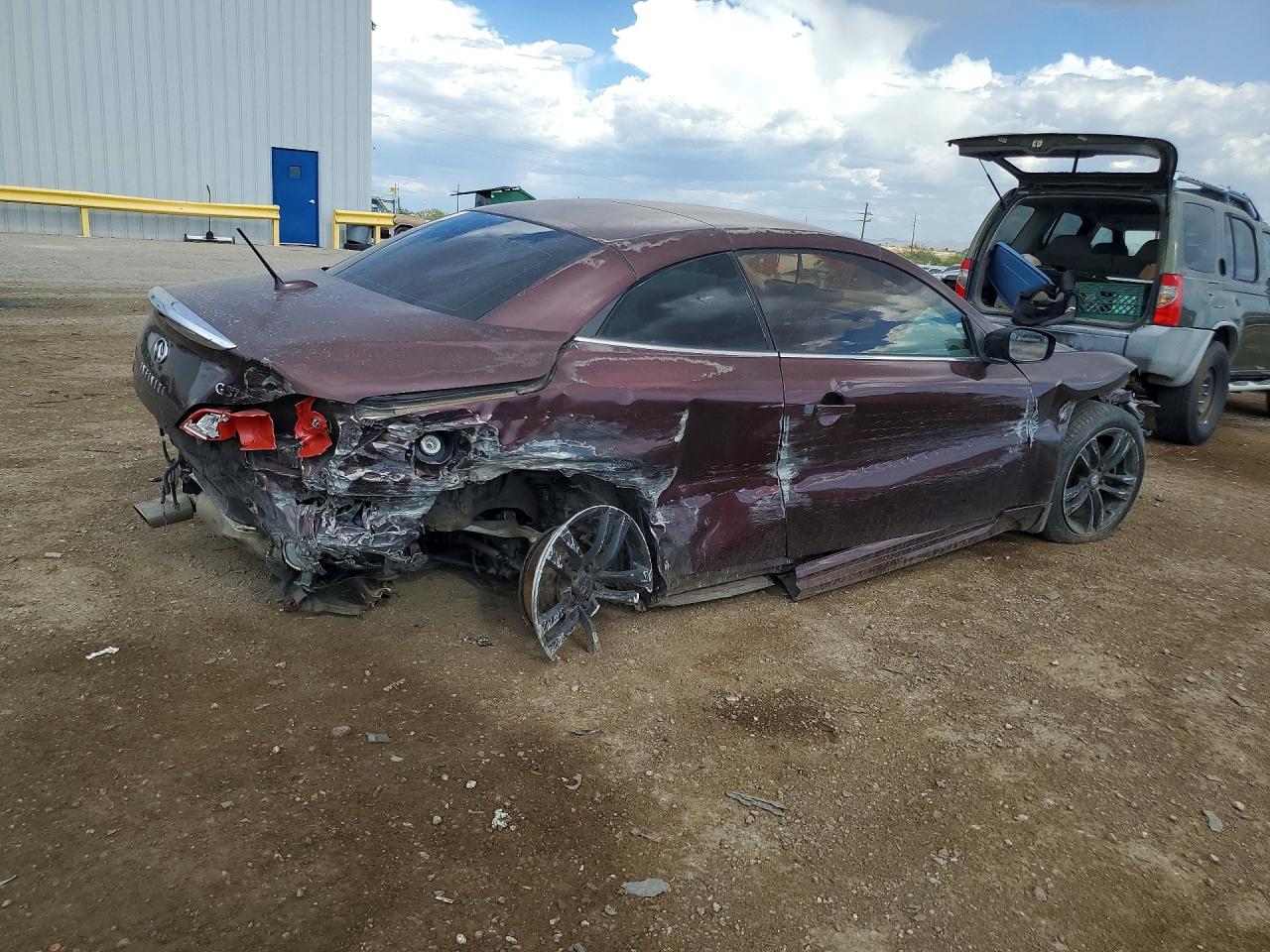 2010 Infiniti G37 Convertible Base Burgundy vin: JN1CV6FEXAM354870
