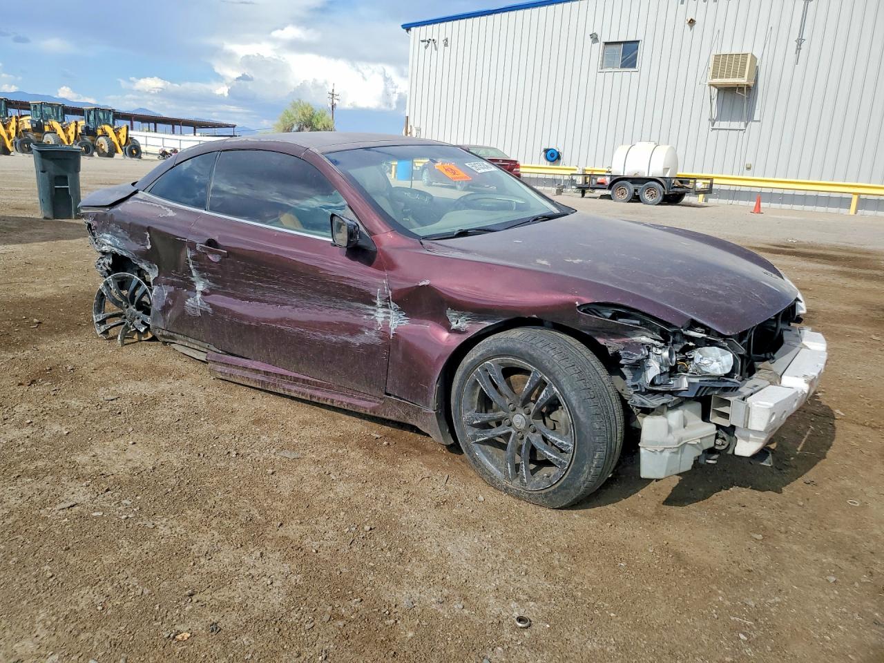 2010 Infiniti G37 Convertible Base Burgundy vin: JN1CV6FEXAM354870