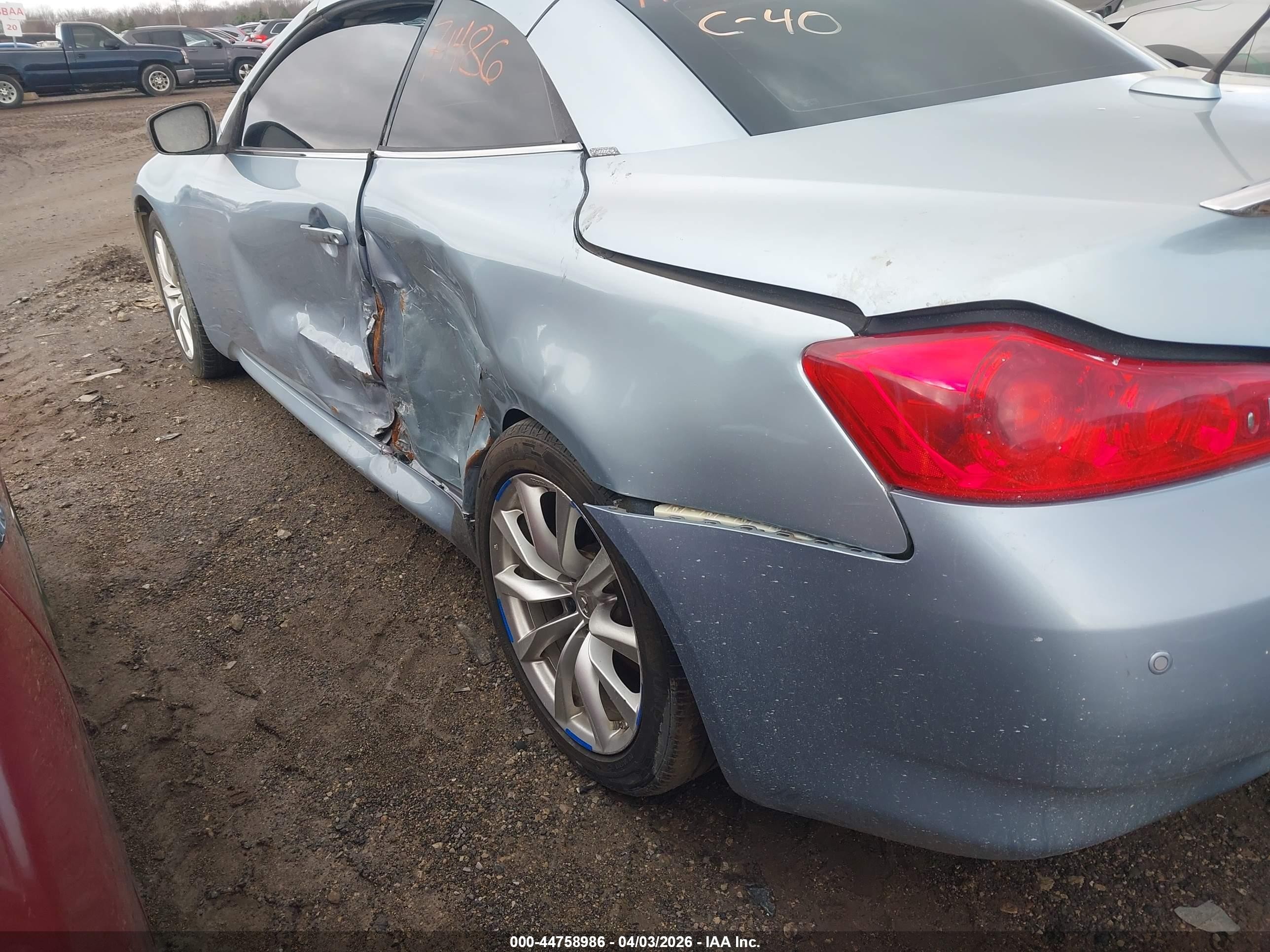 2011 Infiniti G37   Light Blue vin: JN1CV6FEXBM951485