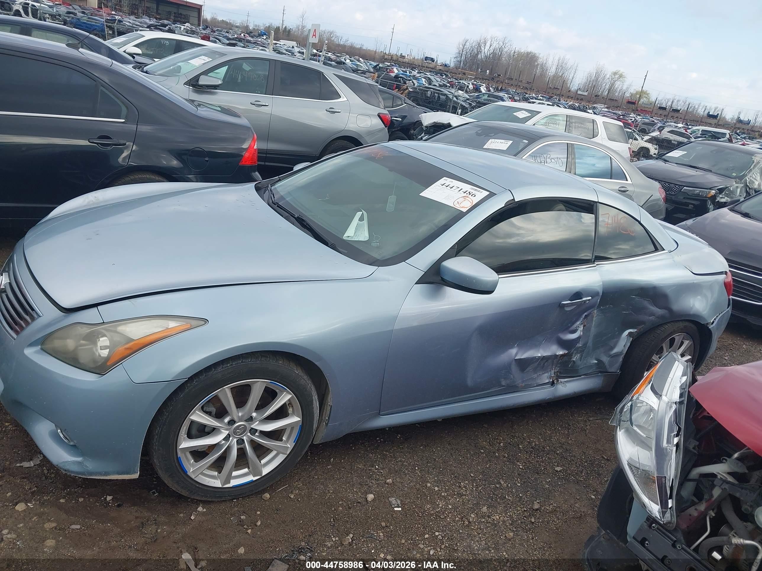 2011 Infiniti G37   Light Blue vin: JN1CV6FEXBM951485