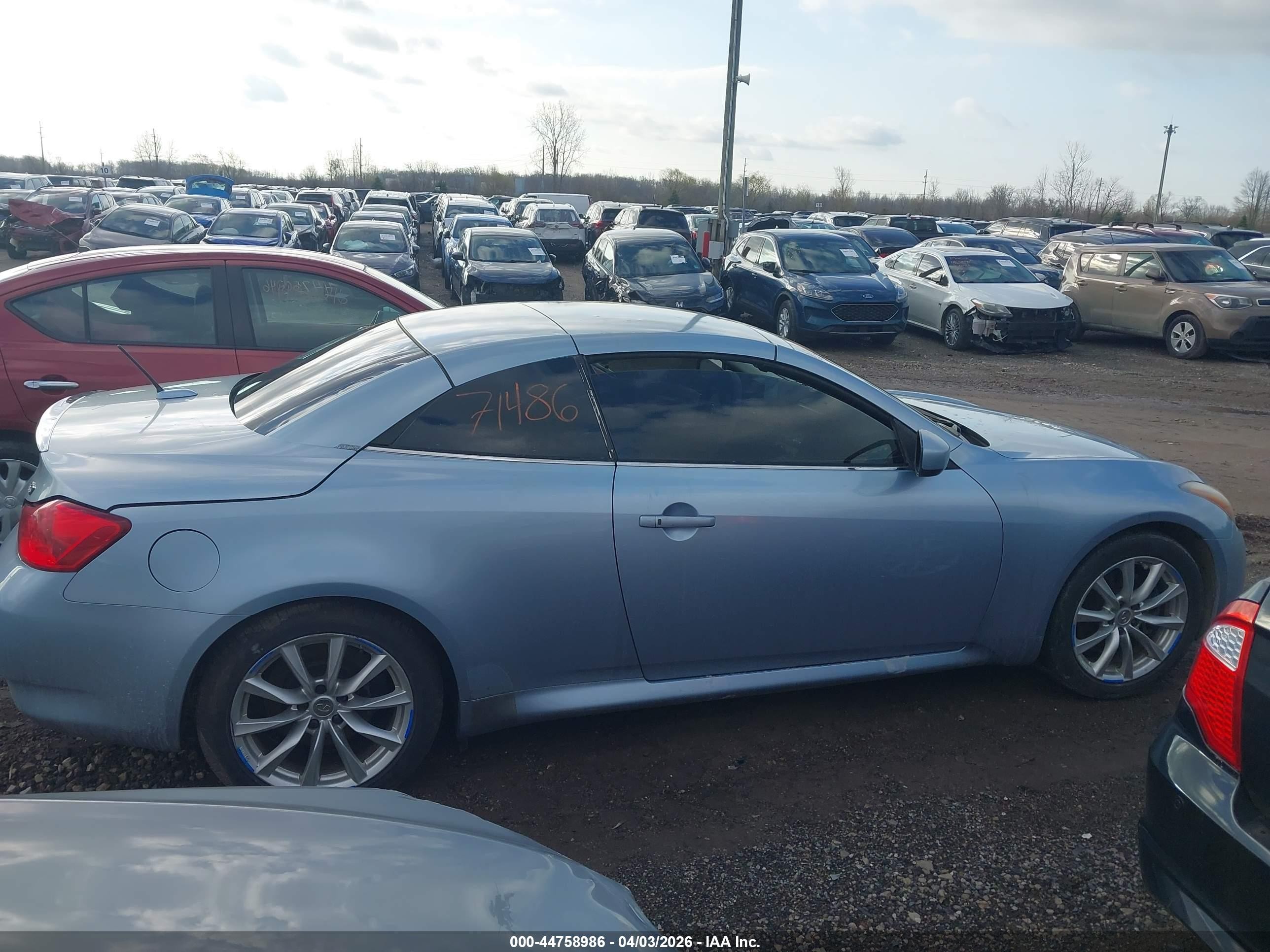 2011 Infiniti G37   Light Blue vin: JN1CV6FEXBM951485