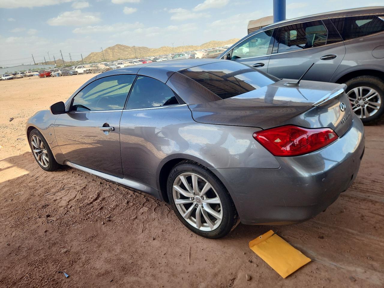 2014 Infiniti Q60 Convertible Base Gray vin: JN1CV6FEXEM900640