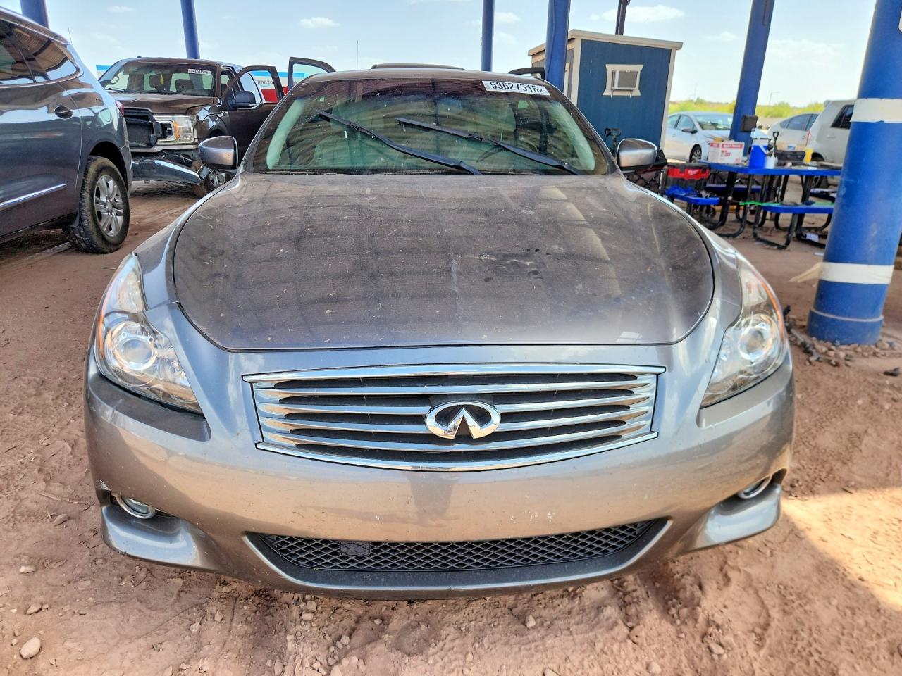 2014 Infiniti Q60 Convertible Base Gray vin: JN1CV6FEXEM900640
