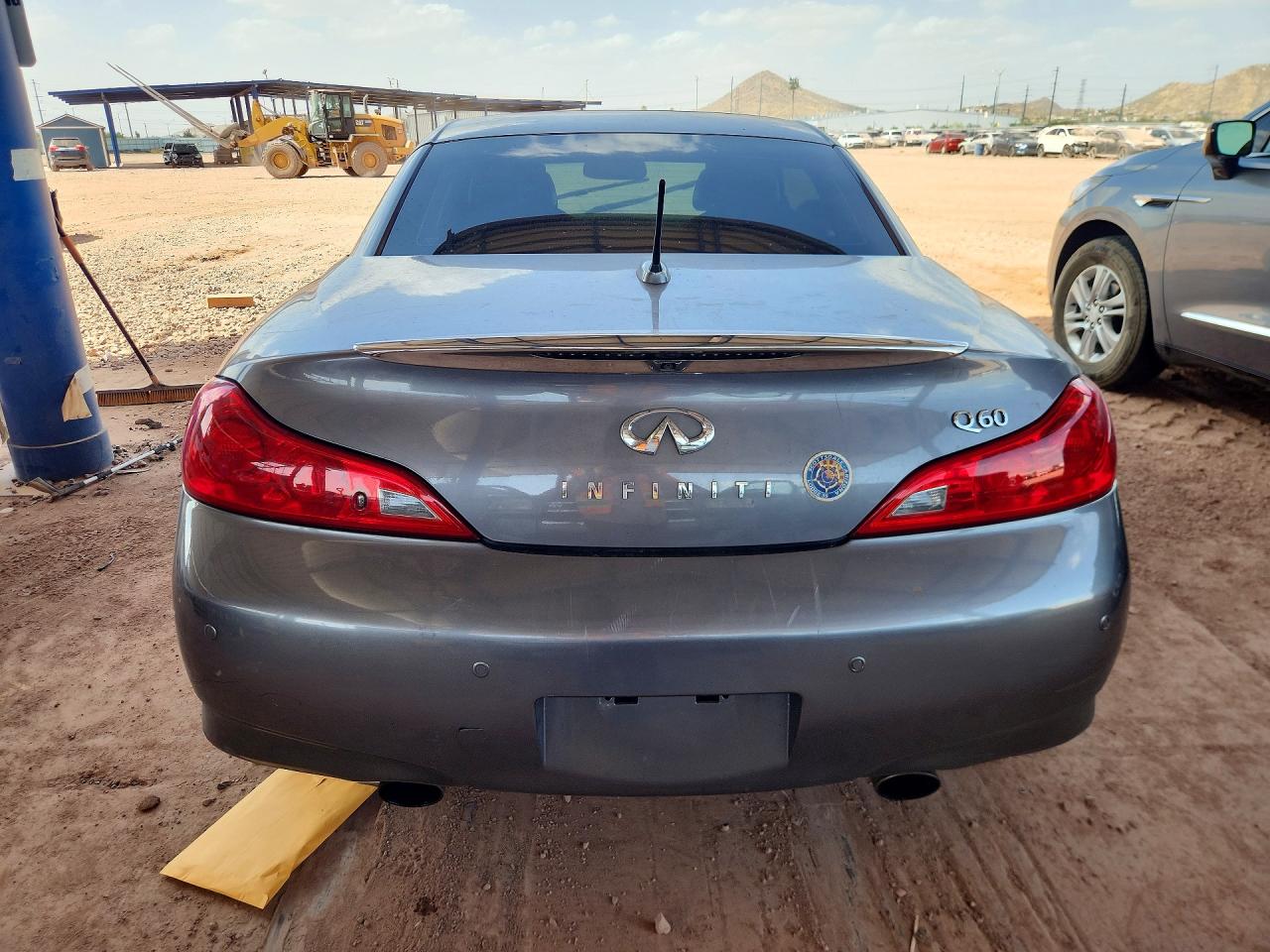 2014 Infiniti Q60 Convertible Base Gray vin: JN1CV6FEXEM900640