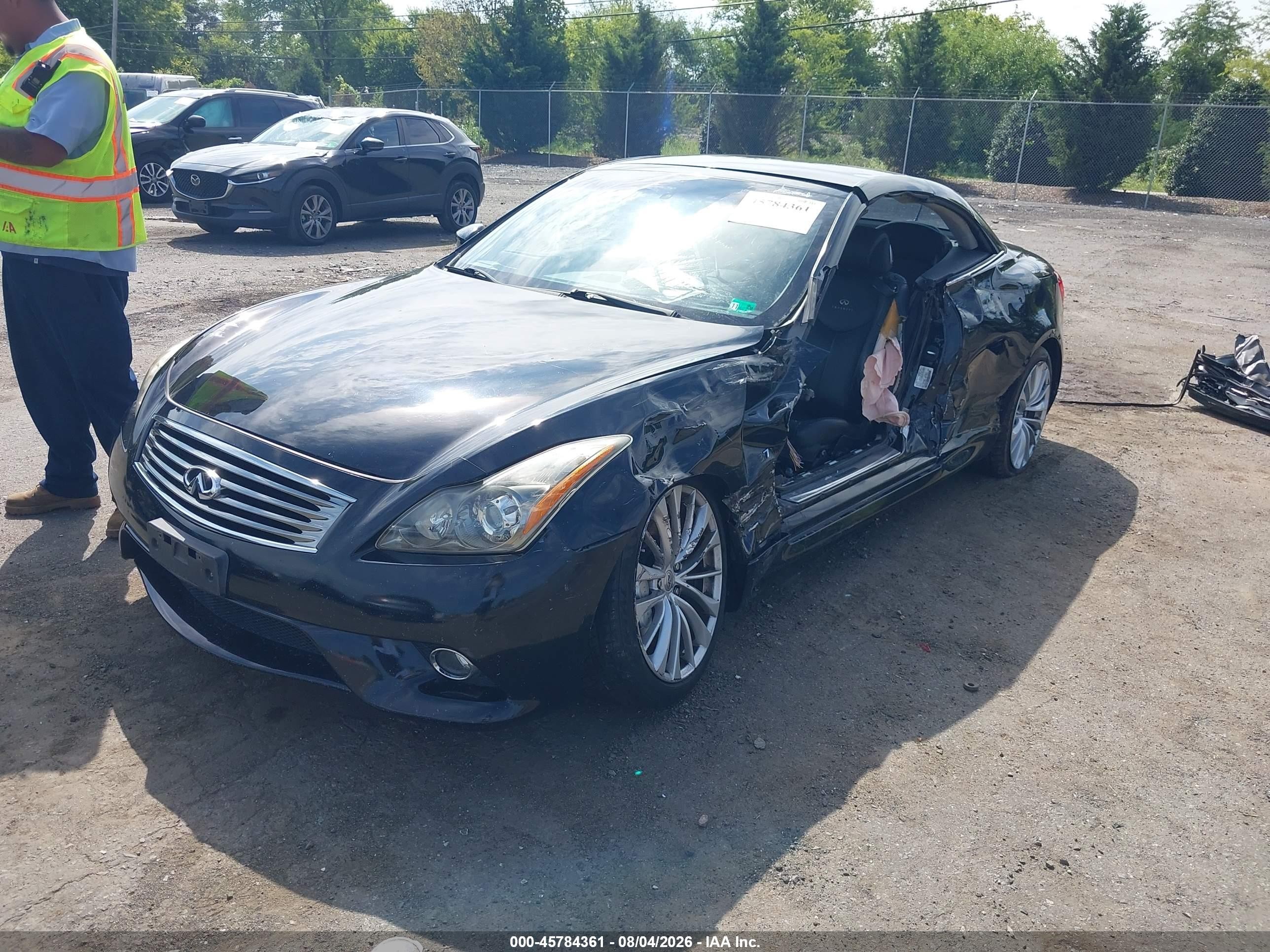 2014 Infiniti Q60   Черный vin: JN1CV6FEXEM902047