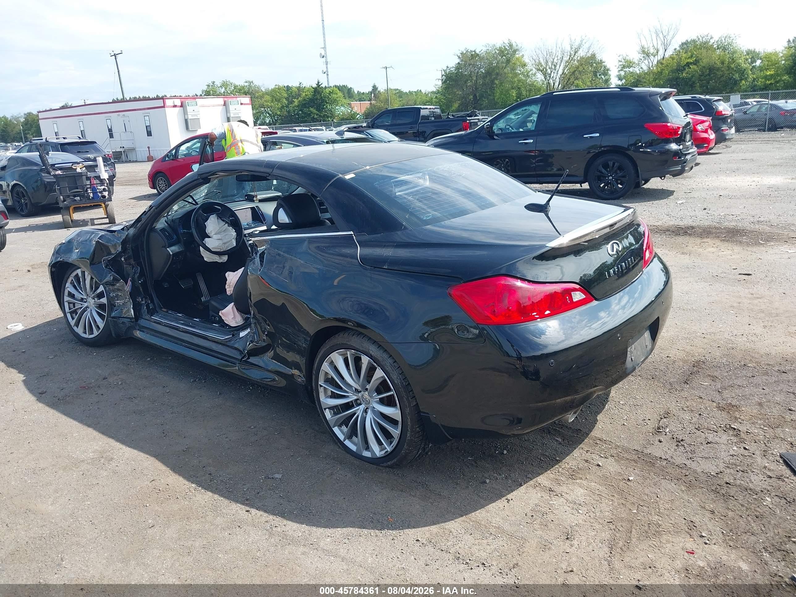 2014 Infiniti Q60   Черный vin: JN1CV6FEXEM902047