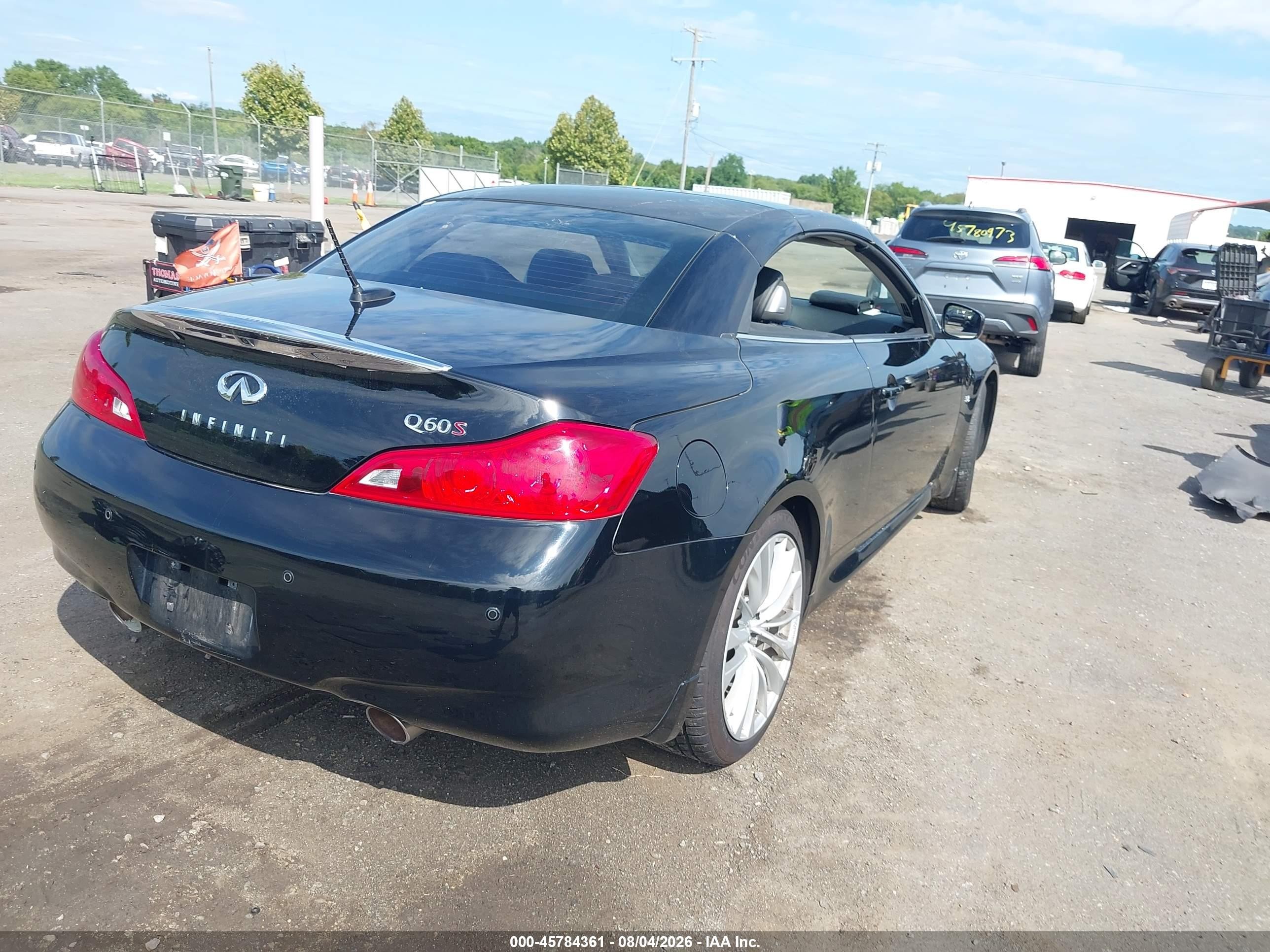 2014 Infiniti Q60   Черный vin: JN1CV6FEXEM902047