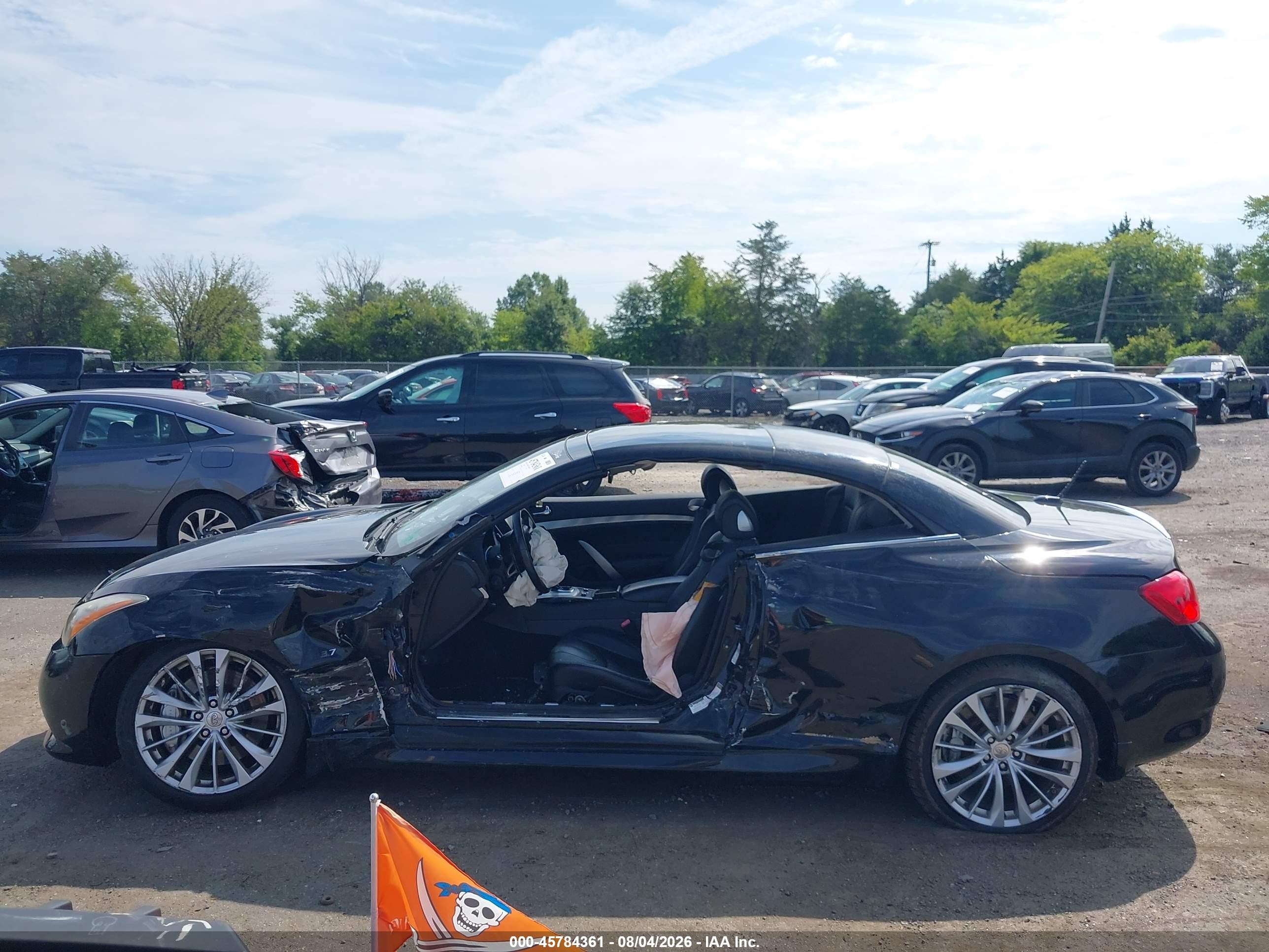 2014 Infiniti Q60   Черный vin: JN1CV6FEXEM902047