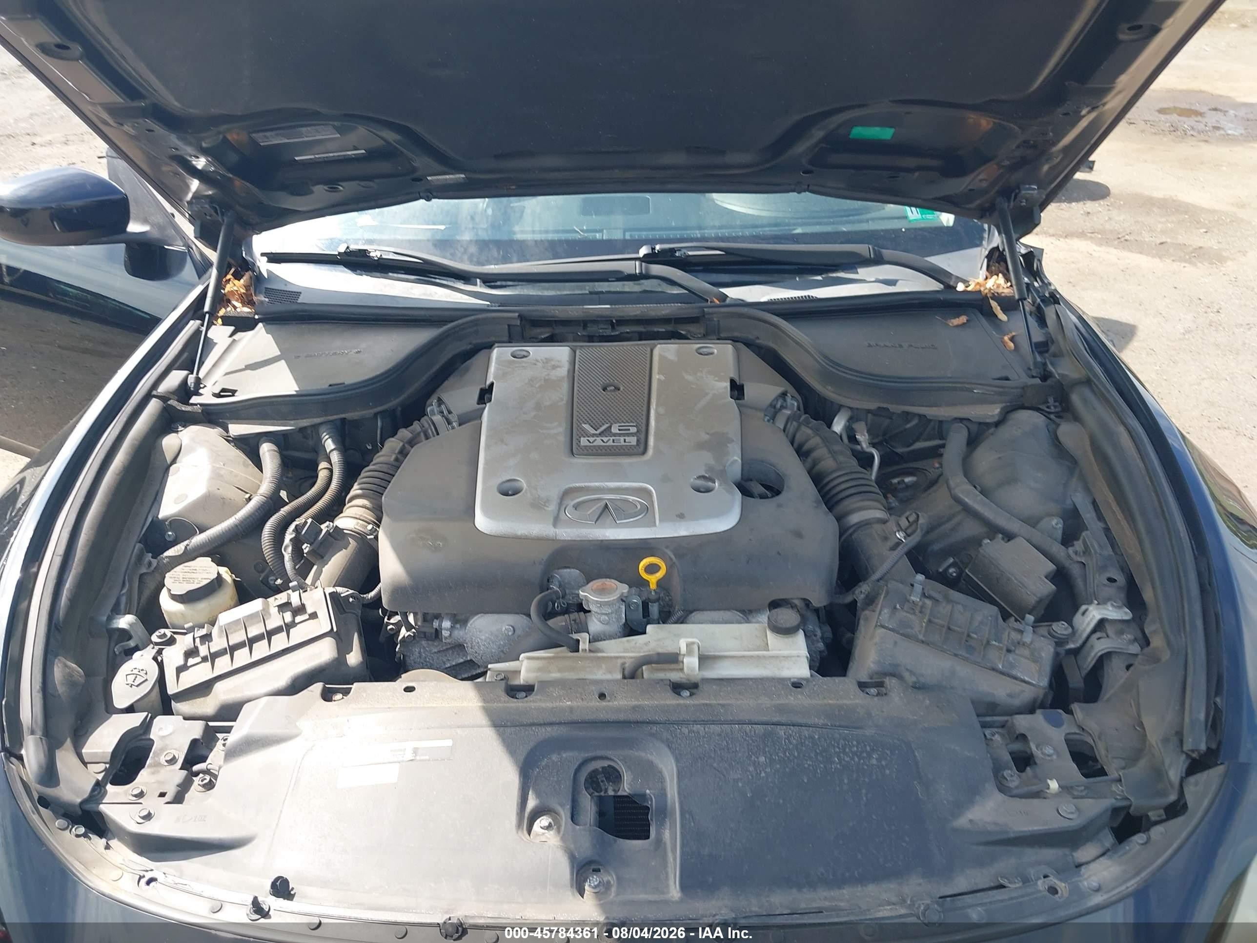 2014 Infiniti Q60   Черный vin: JN1CV6FEXEM902047