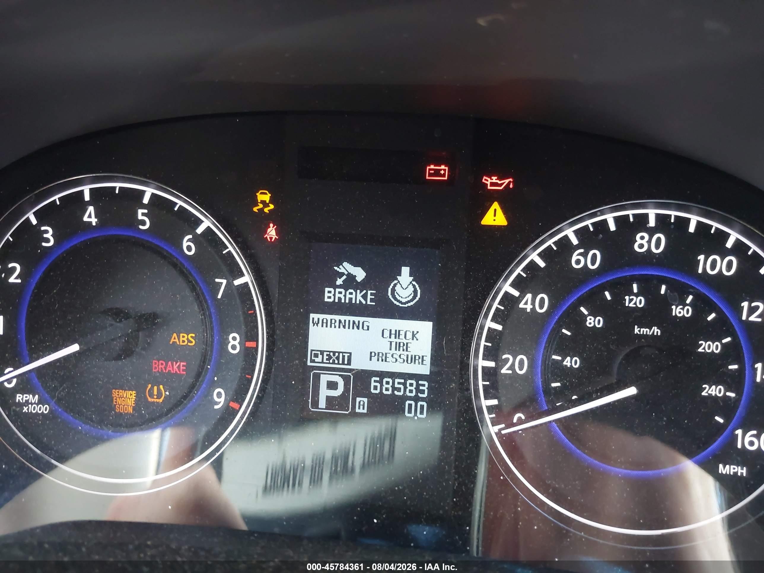 2014 Infiniti Q60   Черный vin: JN1CV6FEXEM902047