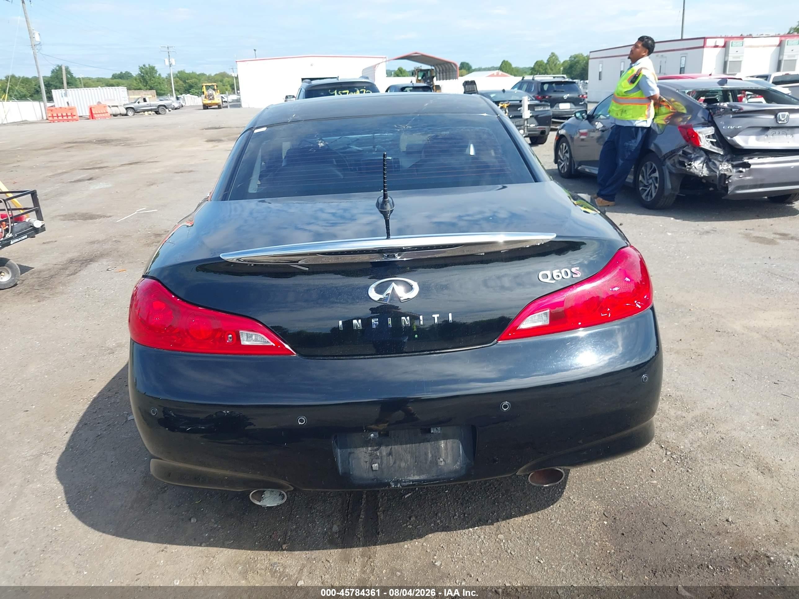 2014 Infiniti Q60   Черный vin: JN1CV6FEXEM902047