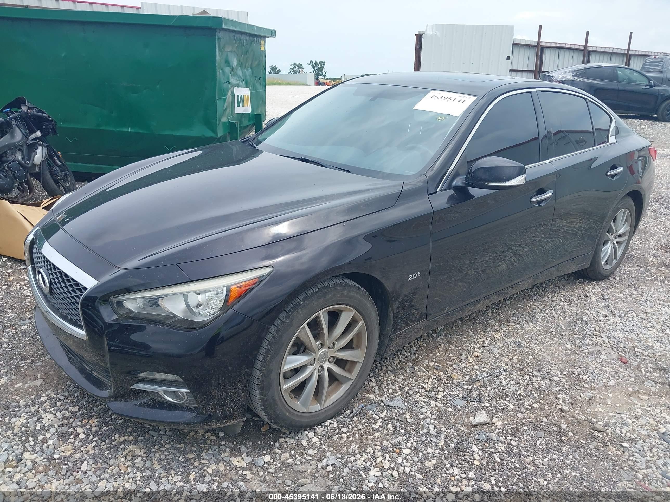 2016 Infiniti Q50 2.0t Base/2.0t Premium Black vin: JN1CV7AP0GM202460