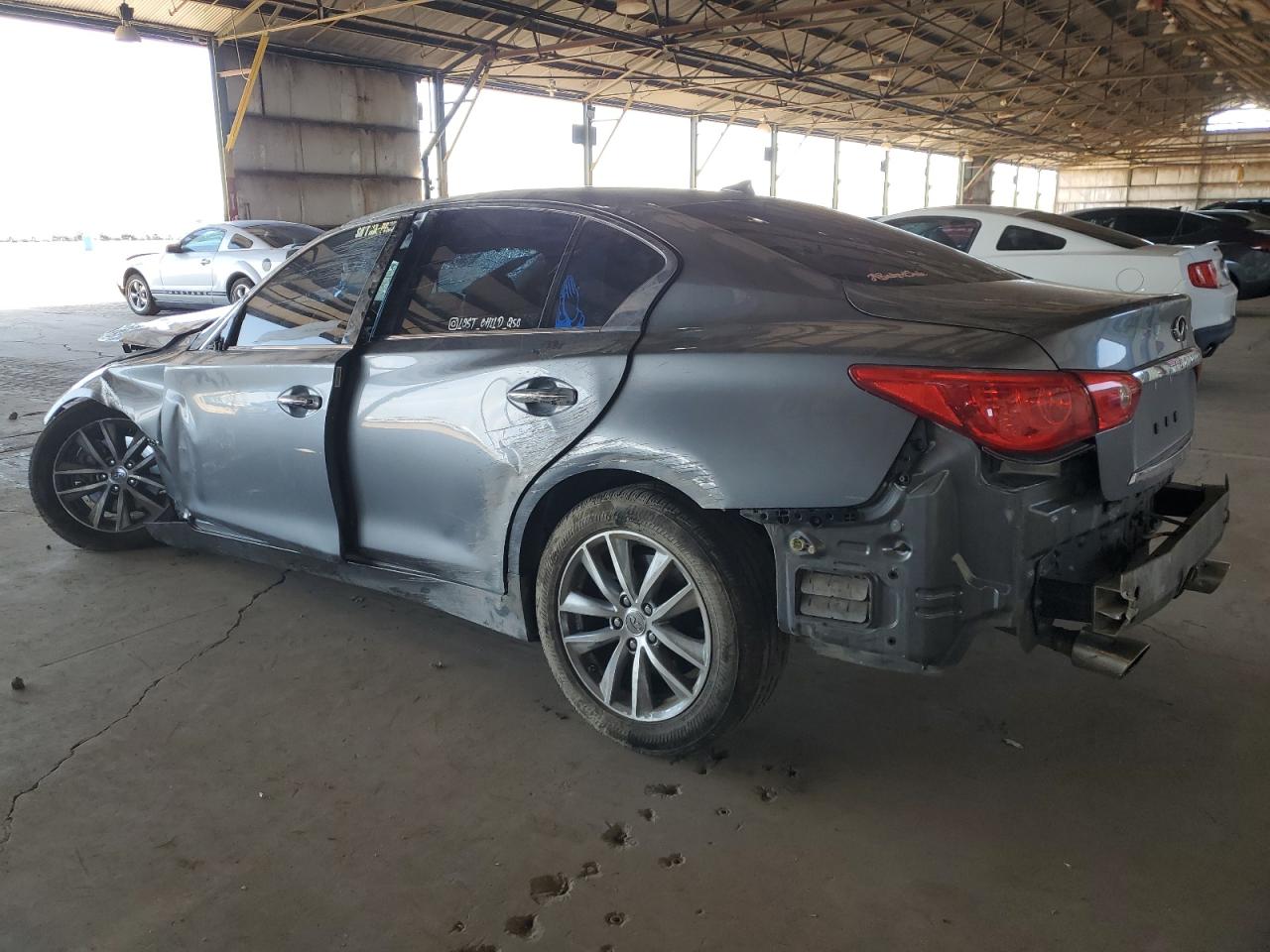 2016 Infiniti Q50 Base Gray vin: JN1CV7AP2GM200970