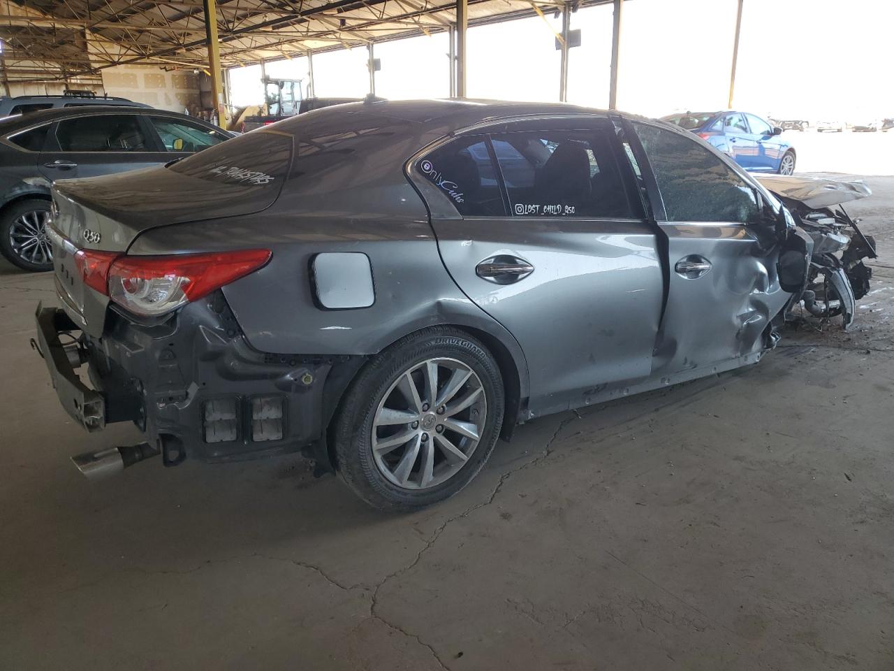 2016 Infiniti Q50 Base Gray vin: JN1CV7AP2GM200970