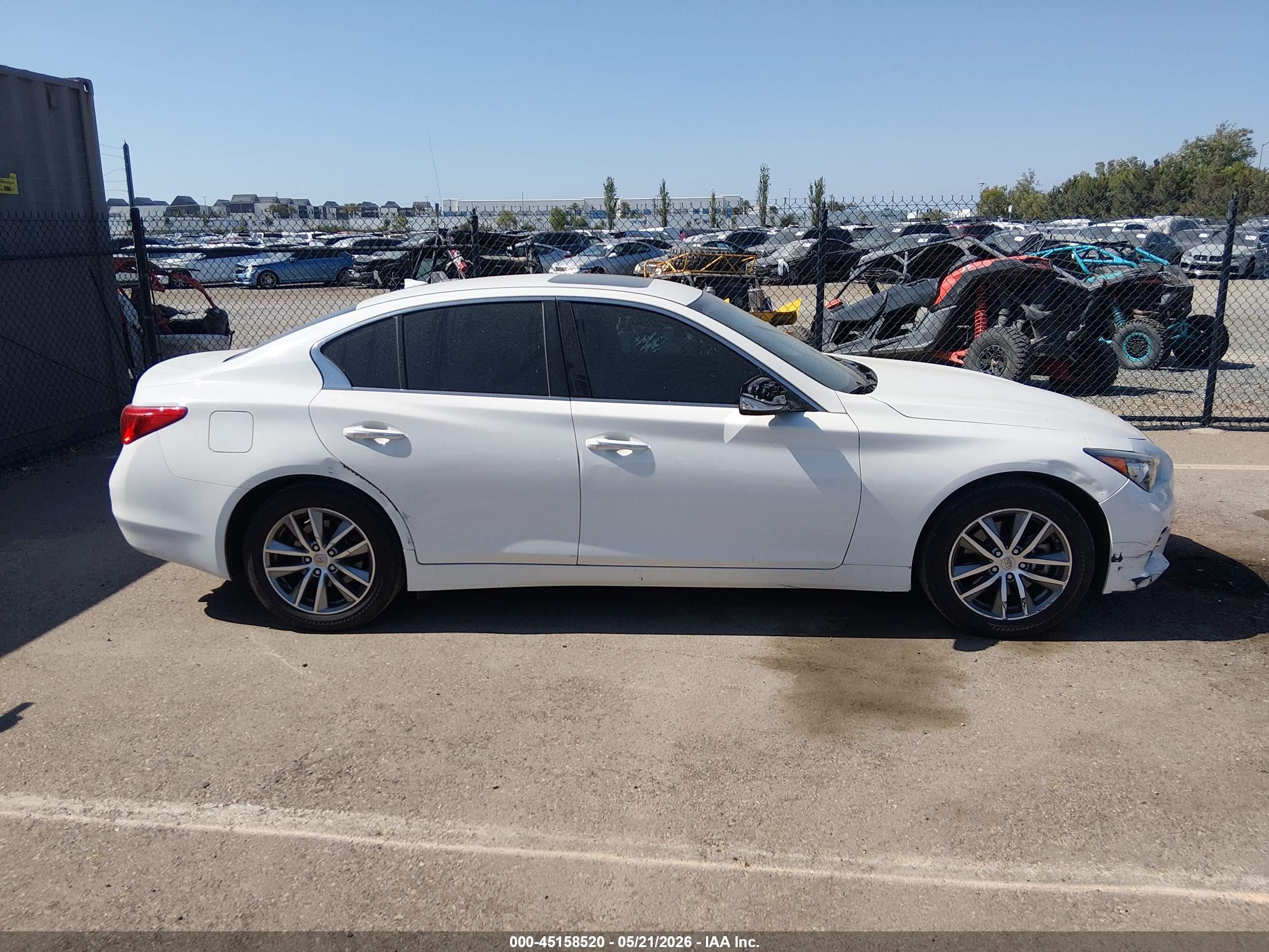 2017 Infiniti Q50 2.0t Base White vin: JN1CV7AP2HM642357
