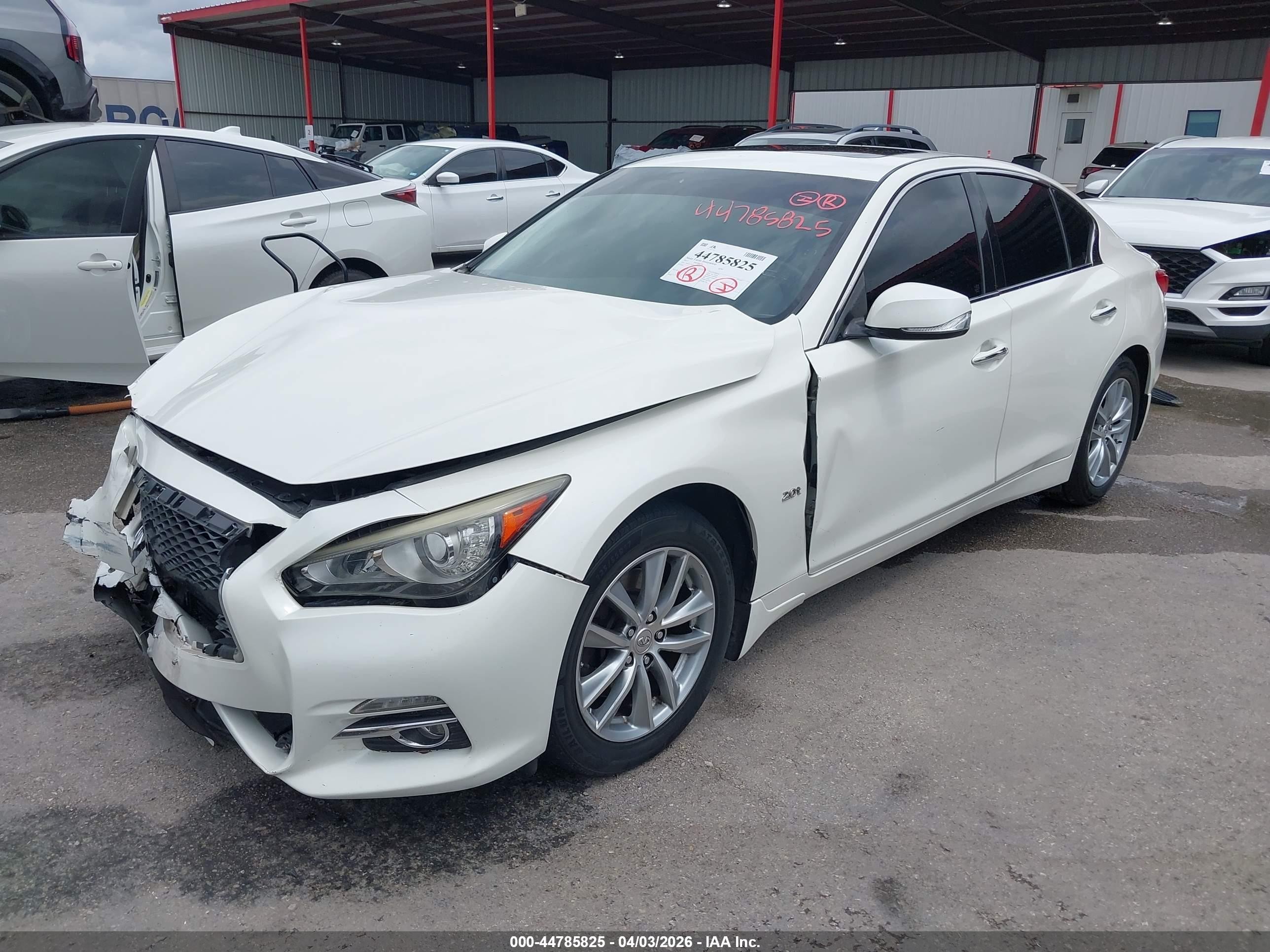 2017 Infiniti Q50 2.0t Premium White vin: JN1CV7AP4HM640562