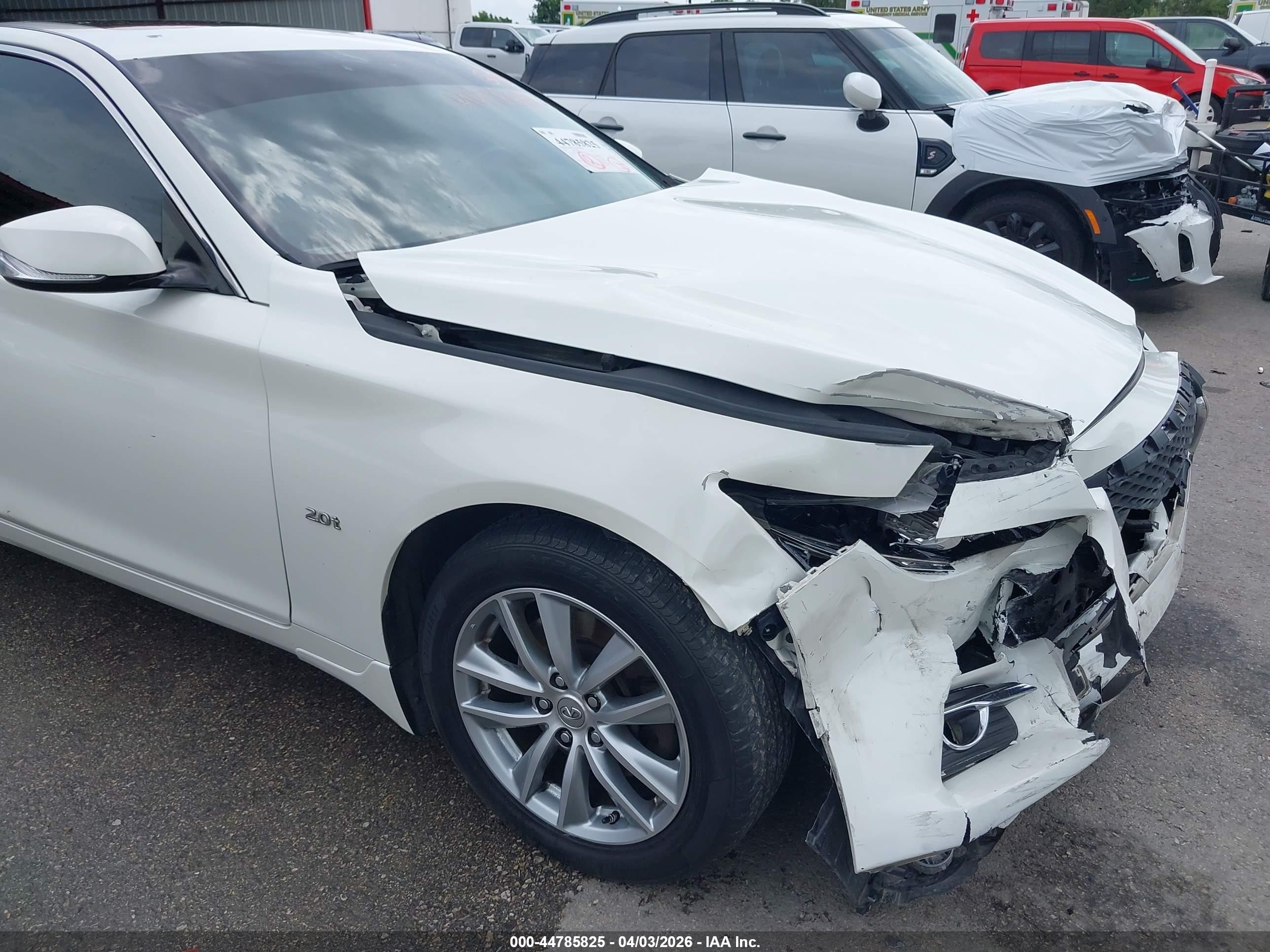 2017 Infiniti Q50 2.0t Premium White vin: JN1CV7AP4HM640562