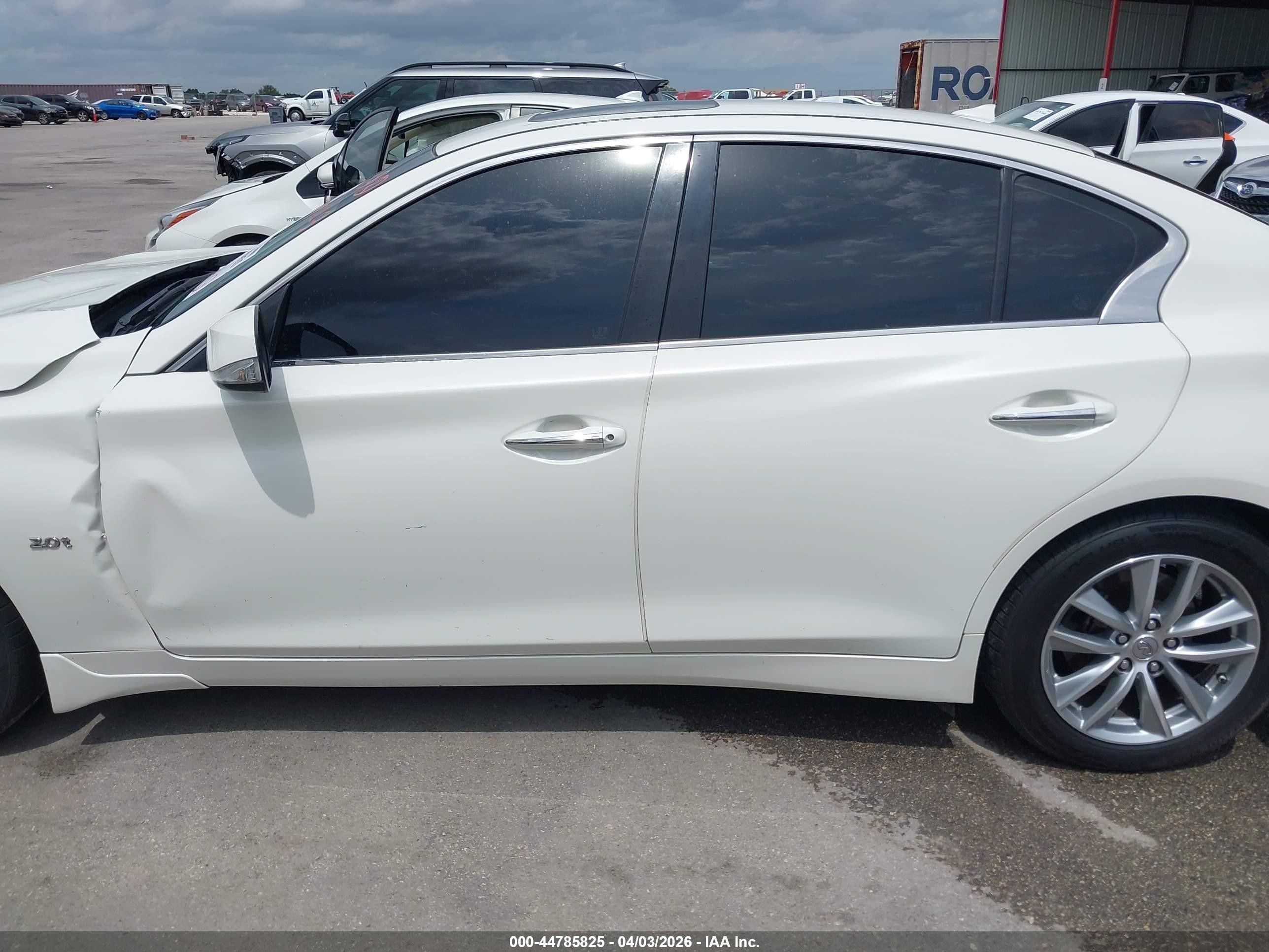 2017 Infiniti Q50 2.0t Premium White vin: JN1CV7AP4HM640562