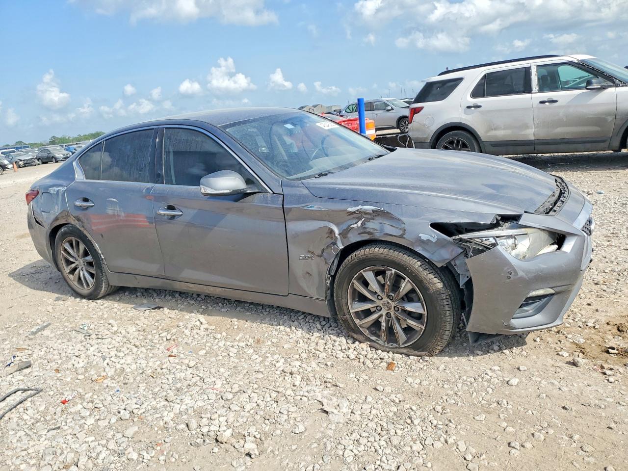 2018 Infiniti Q50 2.0t Pure Gray vin: JN1CV7AP5JM240239