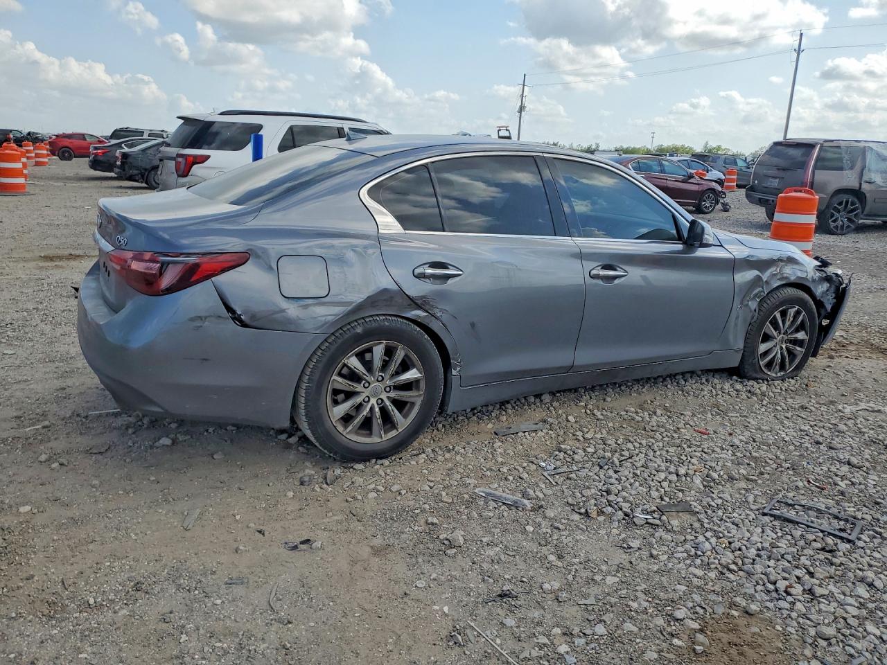 2018 Infiniti Q50 2.0t Pure Gray vin: JN1CV7AP5JM240239