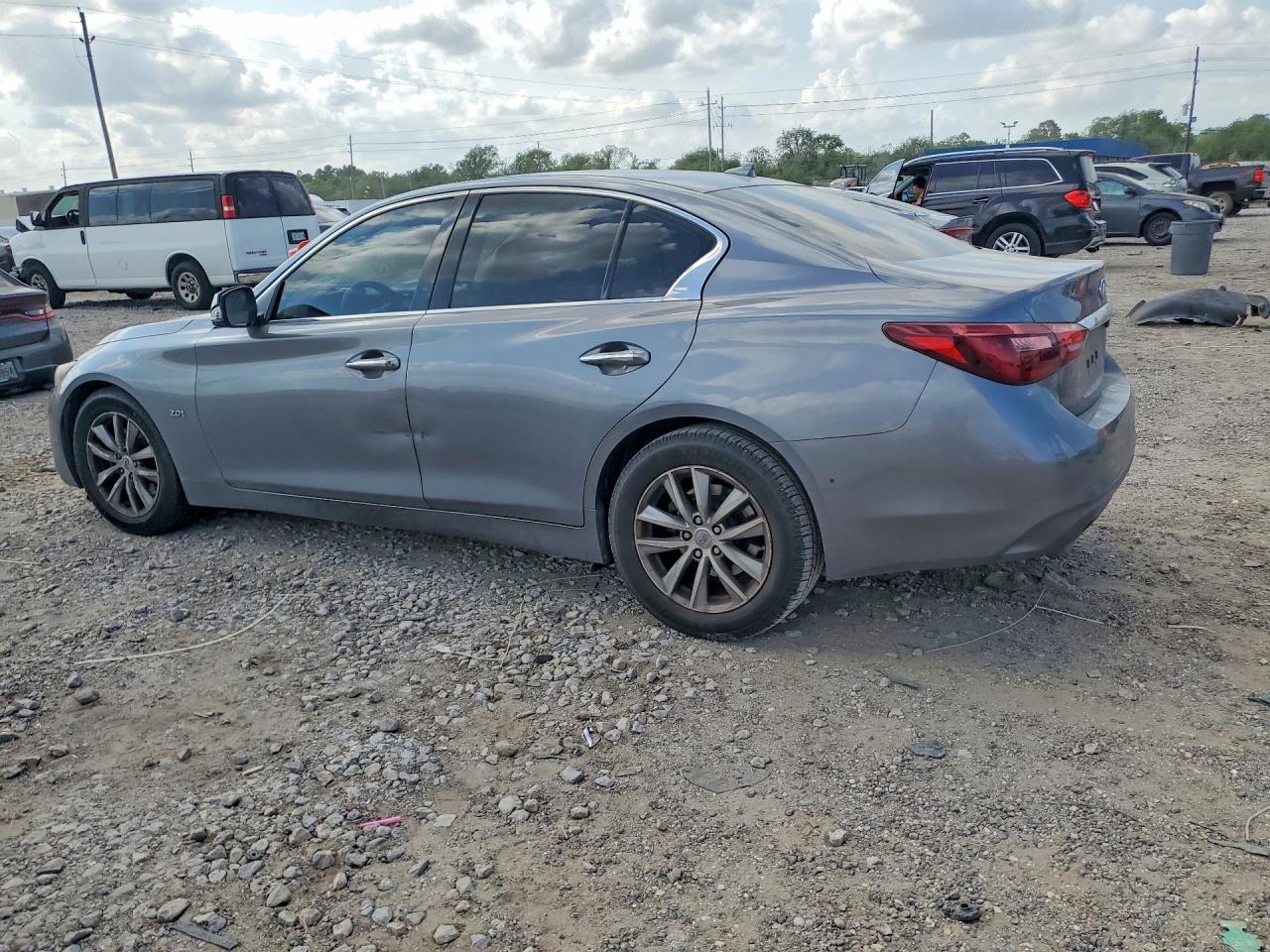 2018 Infiniti Q50 2.0t Pure Gray vin: JN1CV7AP5JM240239