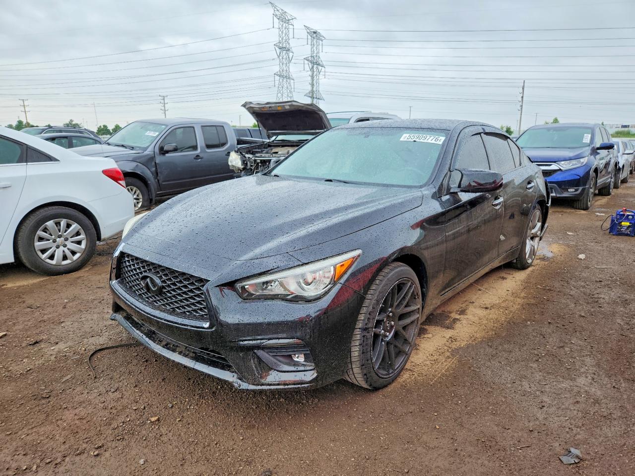 2018 Infiniti Q50 2.0t Pure Black vin: JN1CV7AP6JM240783