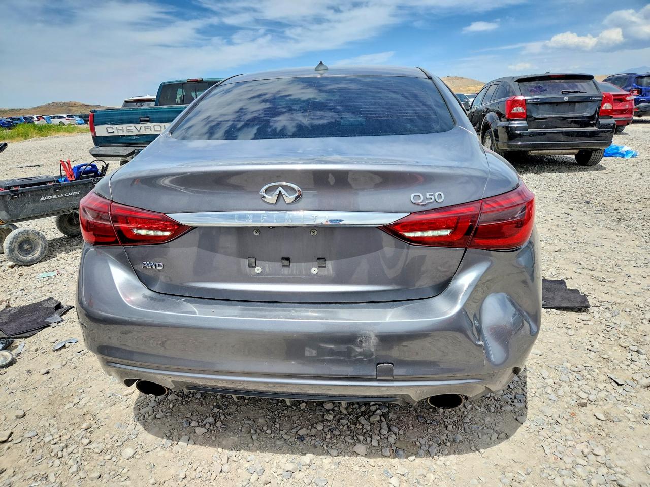 2018 Infiniti Q50 2.0t Pure Charcoal vin: JN1CV7AR2JM280764