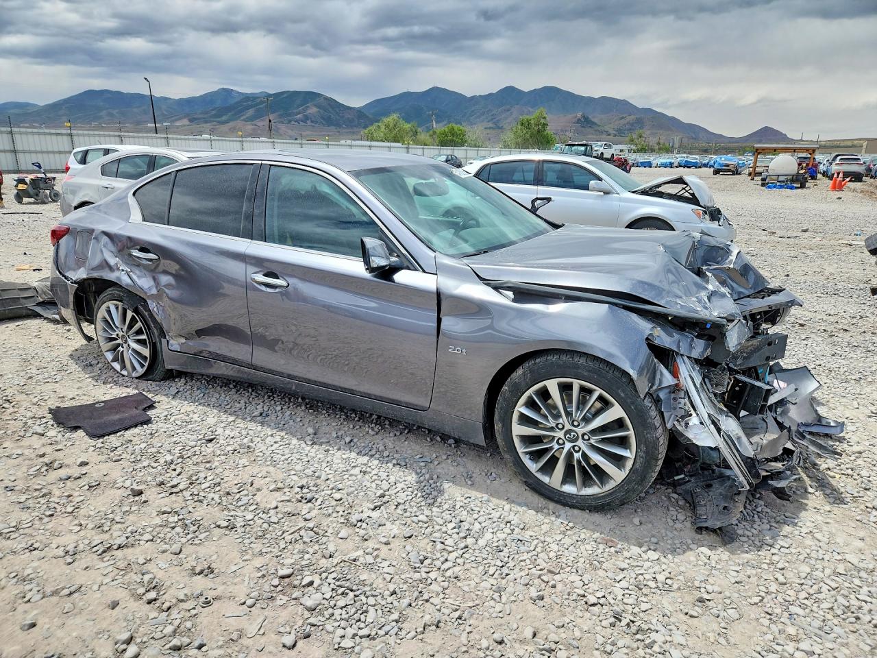 2018 Infiniti Q50 2.0t Pure Charcoal vin: JN1CV7AR2JM280764