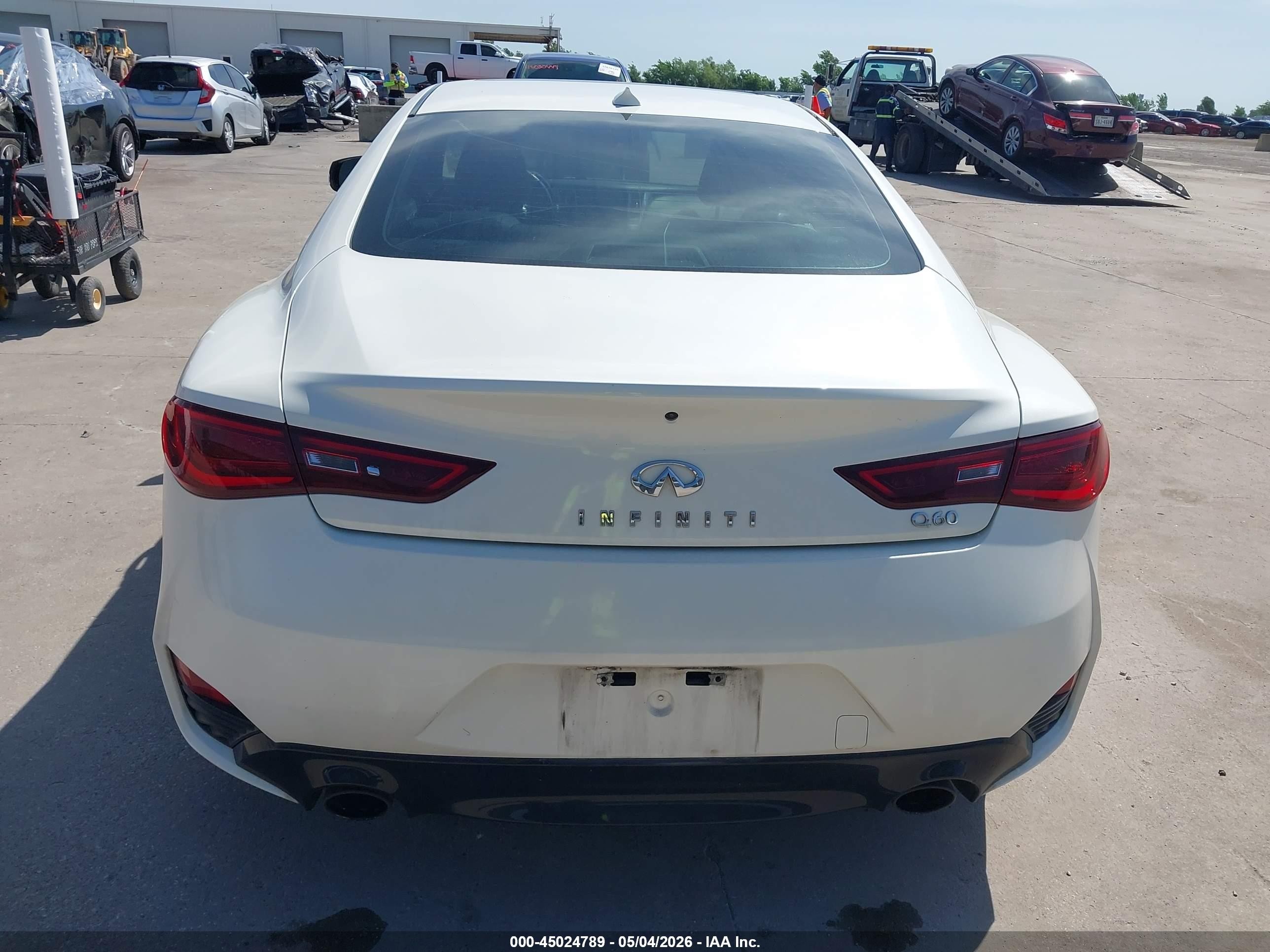 2017 Infiniti Q60 2.0t Premium White vin: JN1CV7EK8HM110657