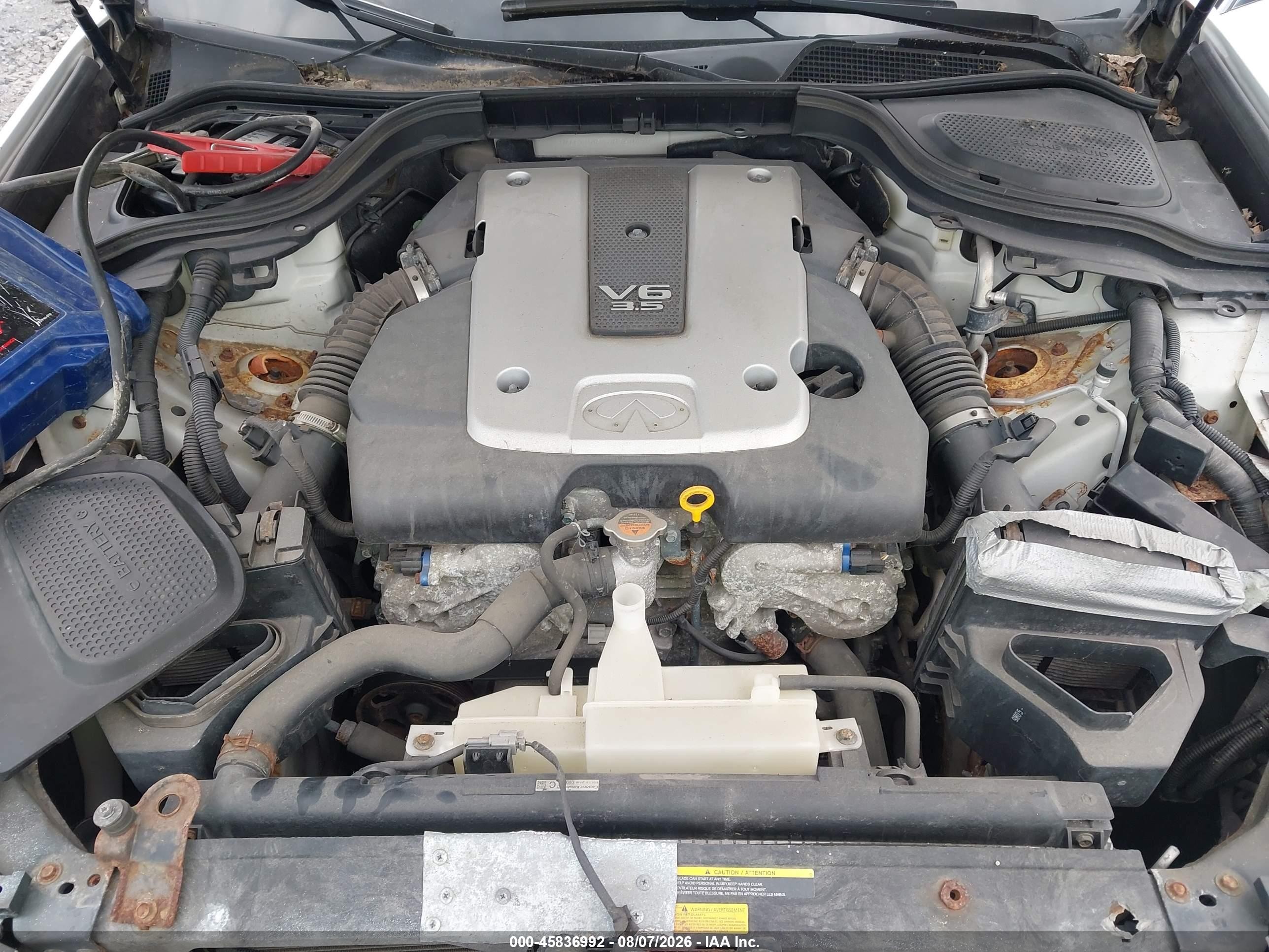 2010 Infiniti M35x   White vin: JN1CY0AR4AM960499