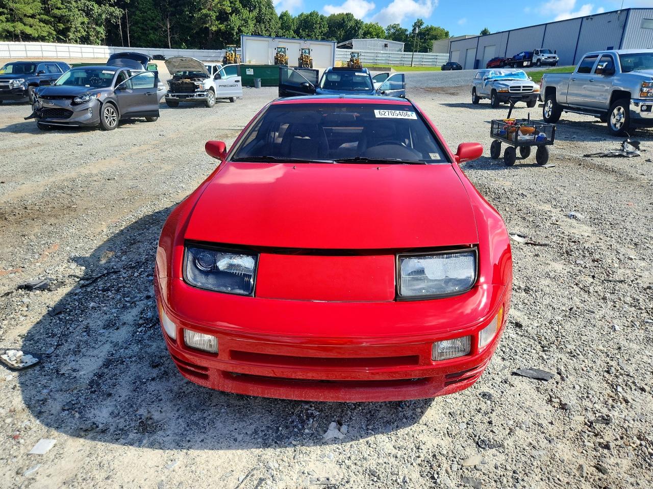 1990 Nissan 300zx Turbo Red vin: JN1CZ24A4LX005718