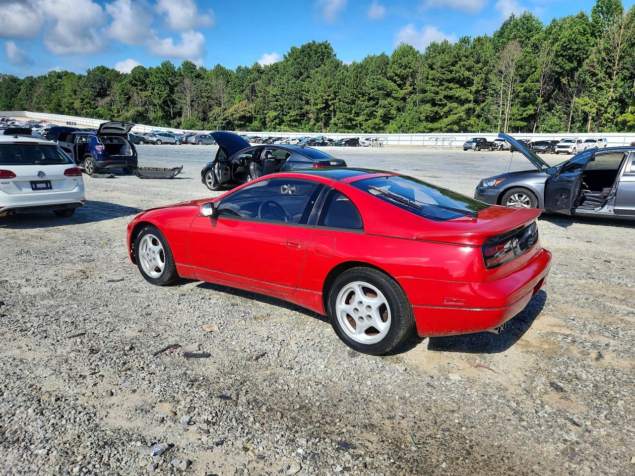 1990 Nissan 300zx Turbo Red vin: JN1CZ24A4LX005718
