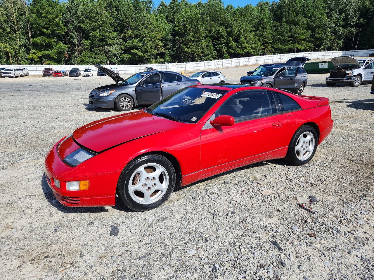 1990 Nissan 300zx Turbo Red vin: JN1CZ24A4LX005718