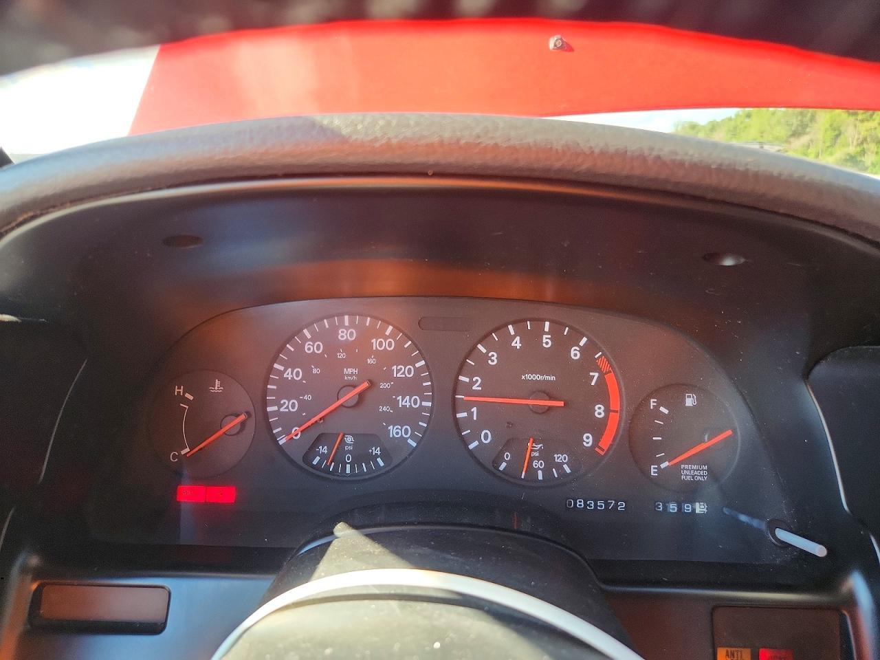 1990 Nissan 300zx Turbo Red vin: JN1CZ24A4LX005718
