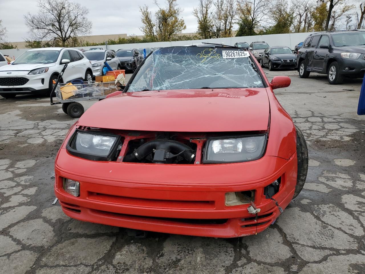 1990 Nissan 300zx Красный vin: JN1CZ24A9LX000479