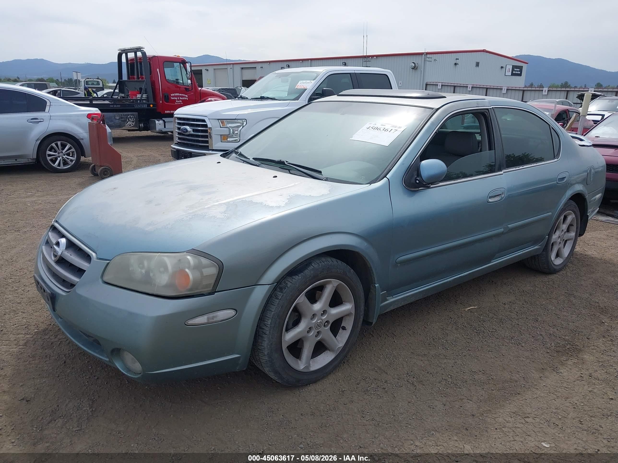 2002 Nissan Maxima Se Teal vin: JN1DA31A02T307146
