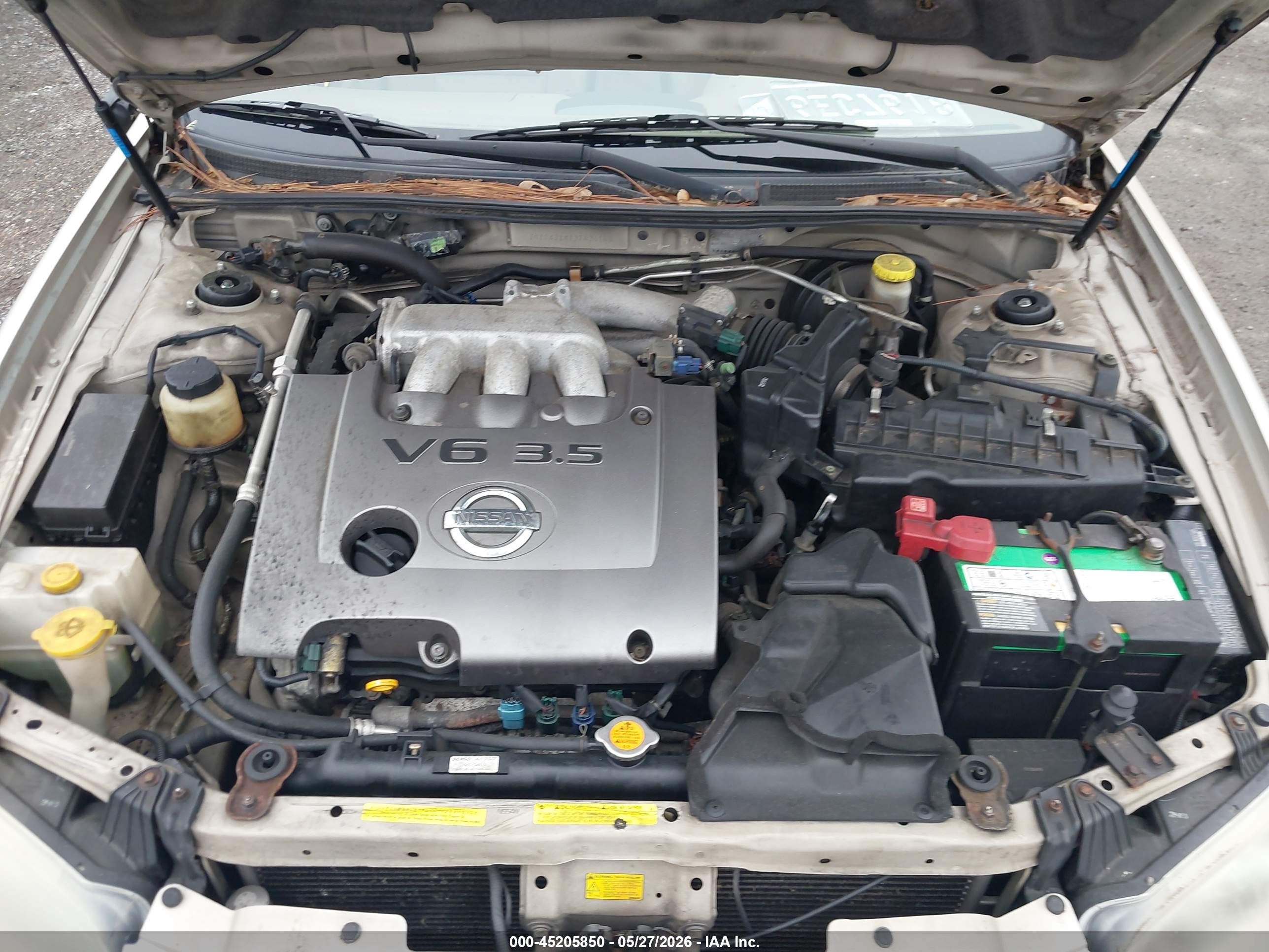 2003 Nissan Maxima Gle Gold vin: JN1DA31A13T436160