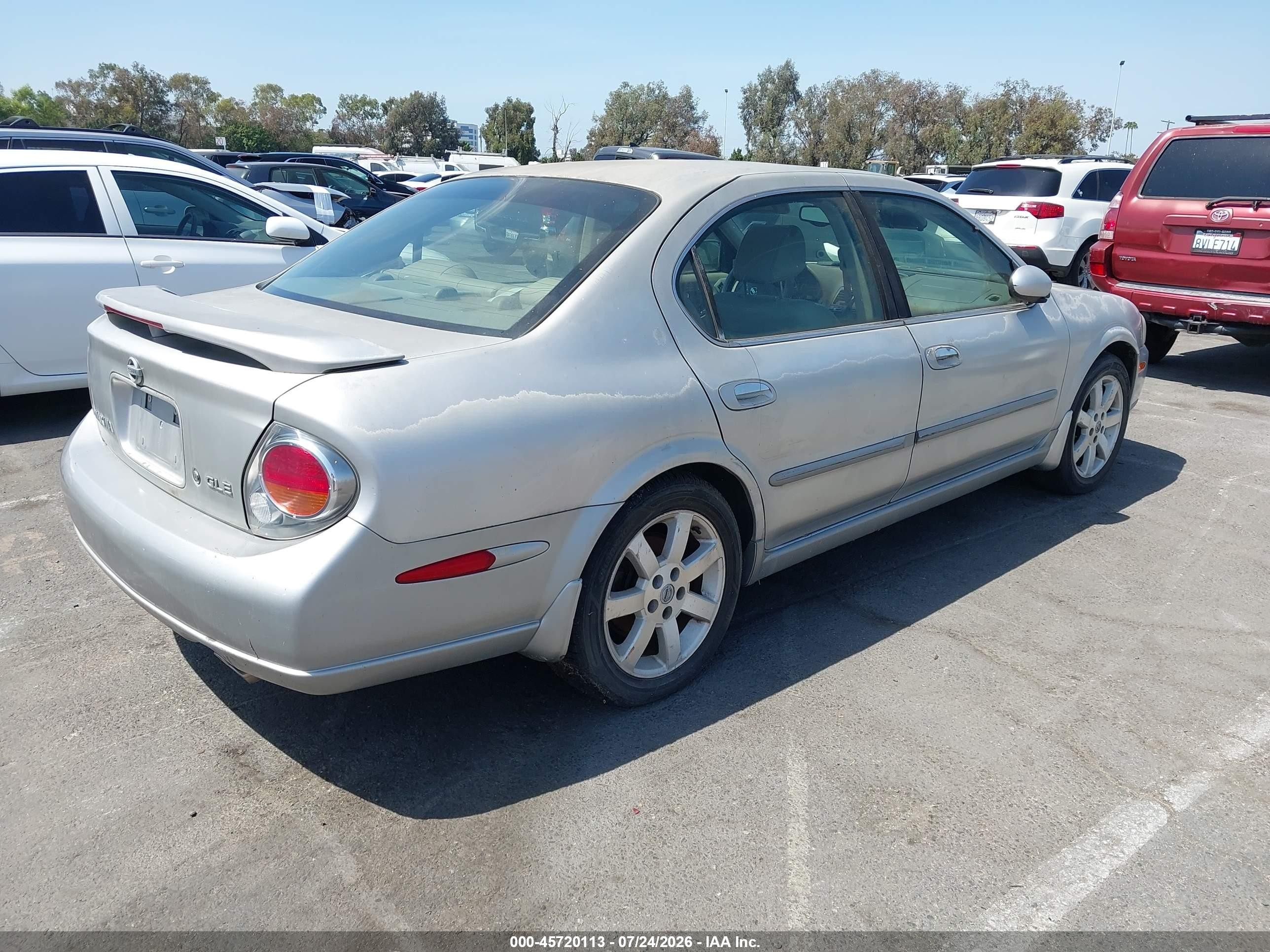2003 Nissan Maxima Gle Silver vin: JN1DA31A23T415592