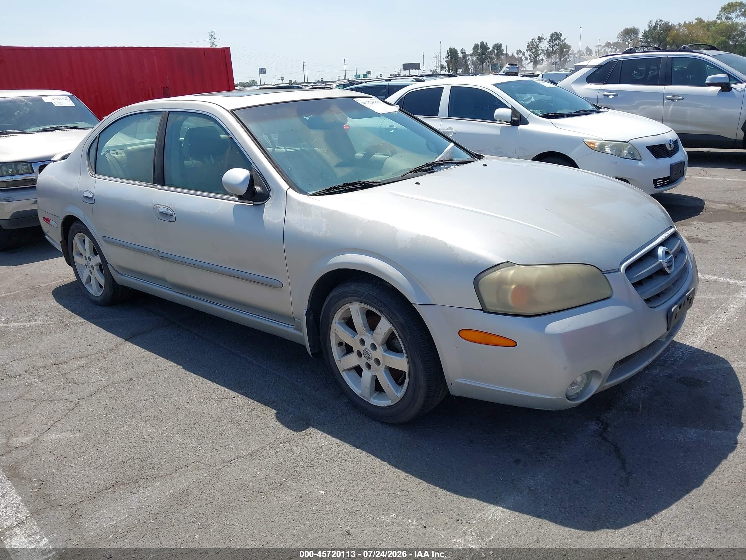 2003 Nissan Maxima Gle Silver vin: JN1DA31A23T415592