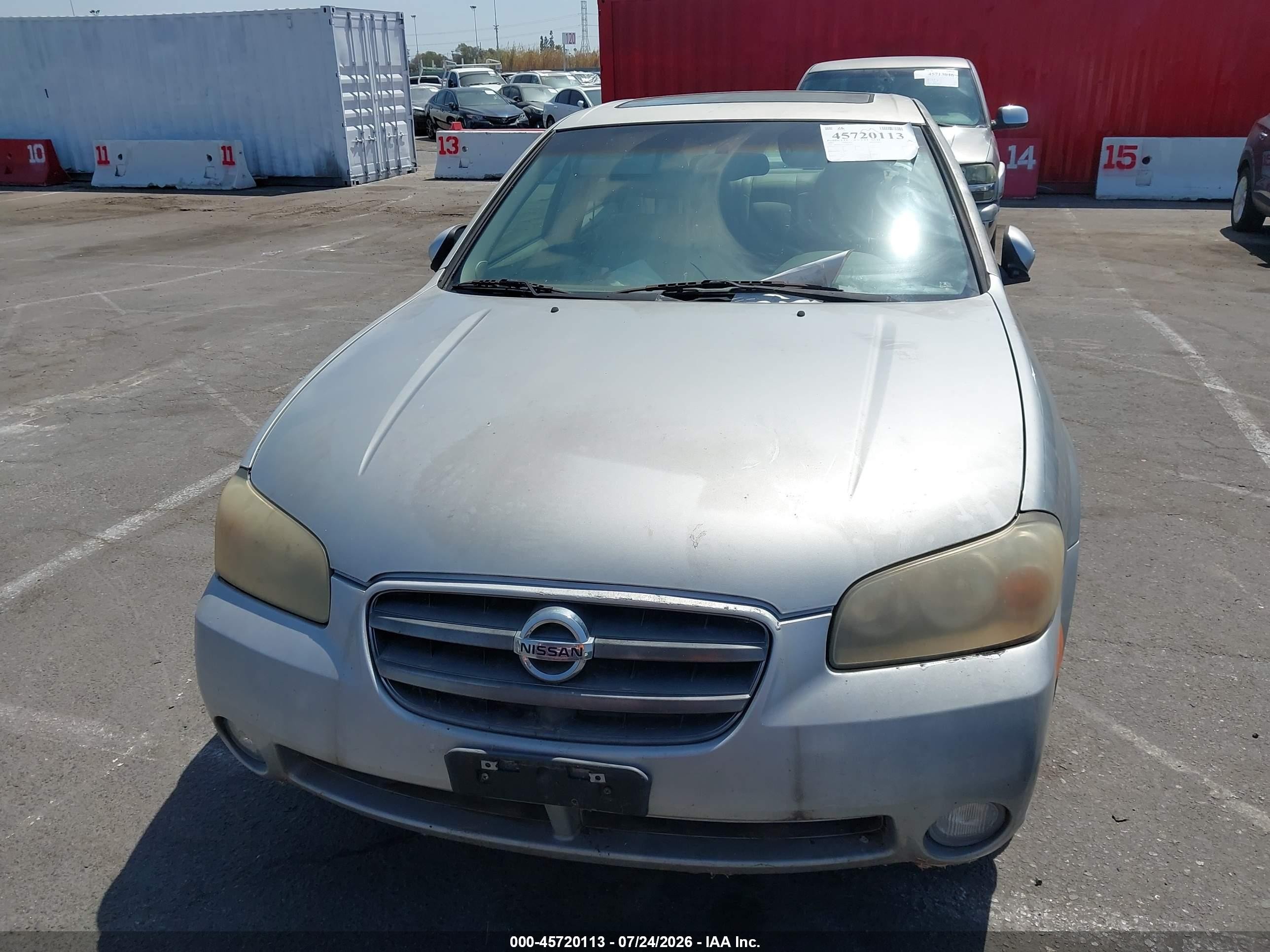 2003 Nissan Maxima Gle Silver vin: JN1DA31A23T415592