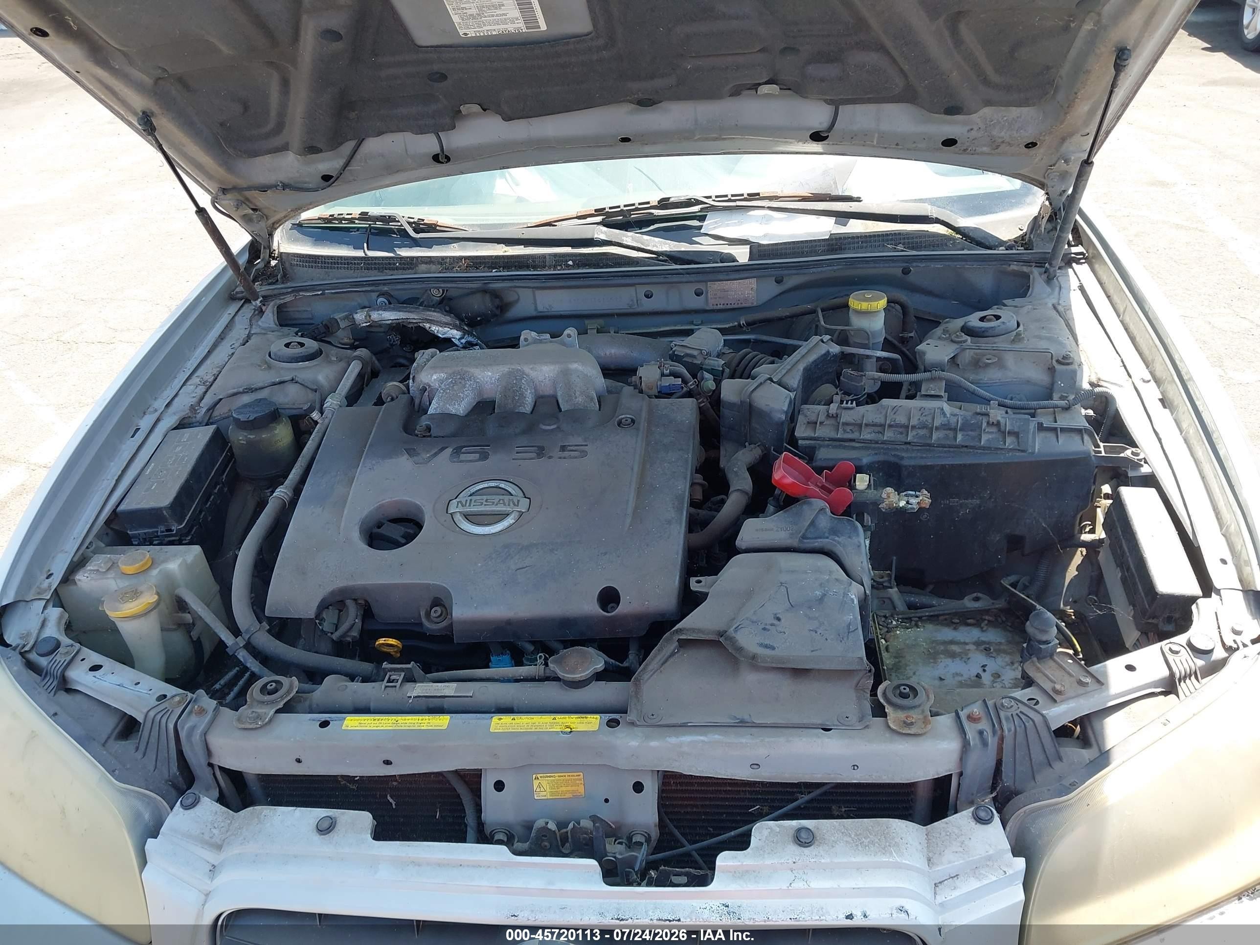 2003 Nissan Maxima Gle Silver vin: JN1DA31A23T415592