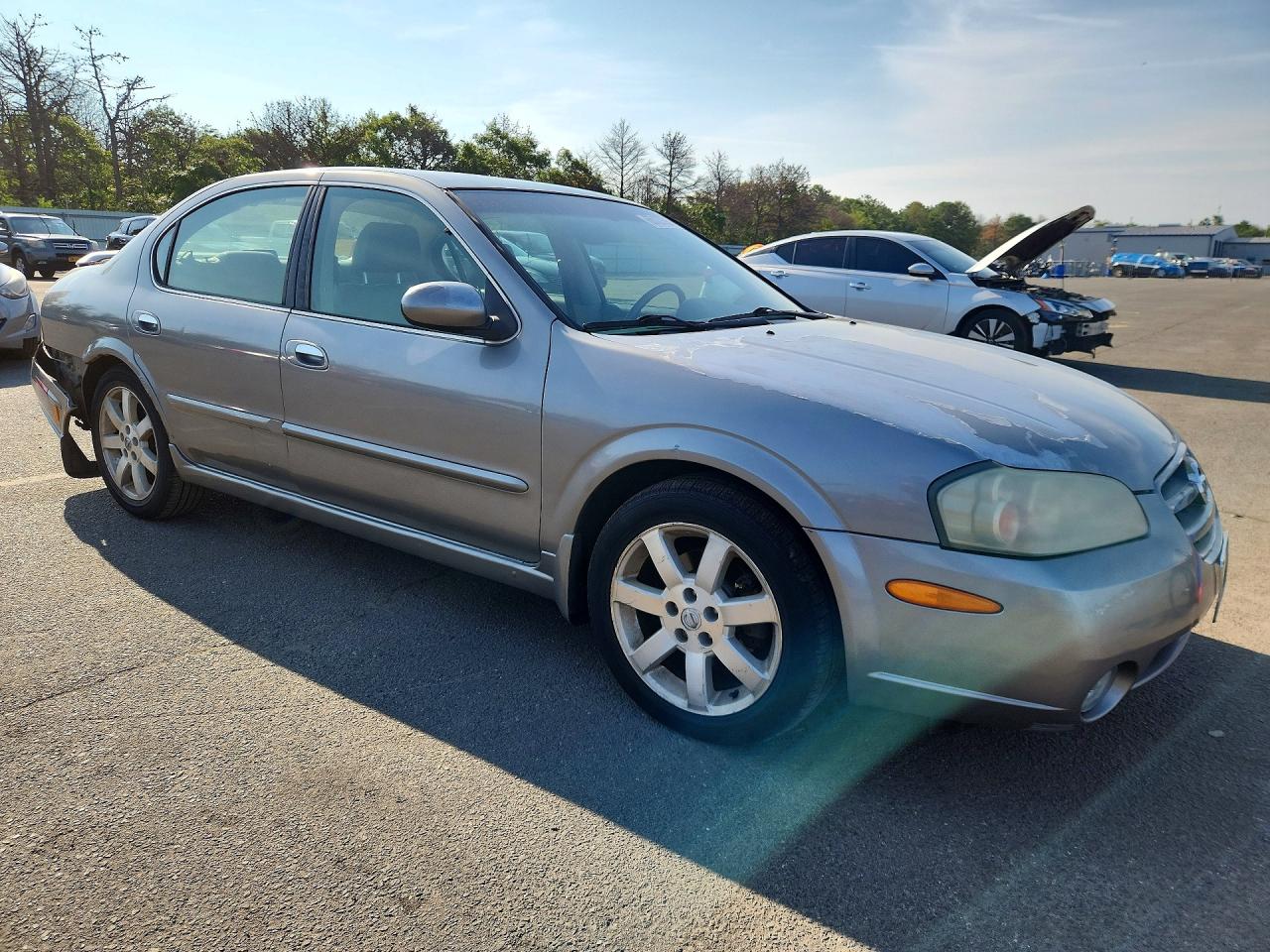 2002 Nissan Maxima Gxe Серый vin: JN1DA31A42T310275