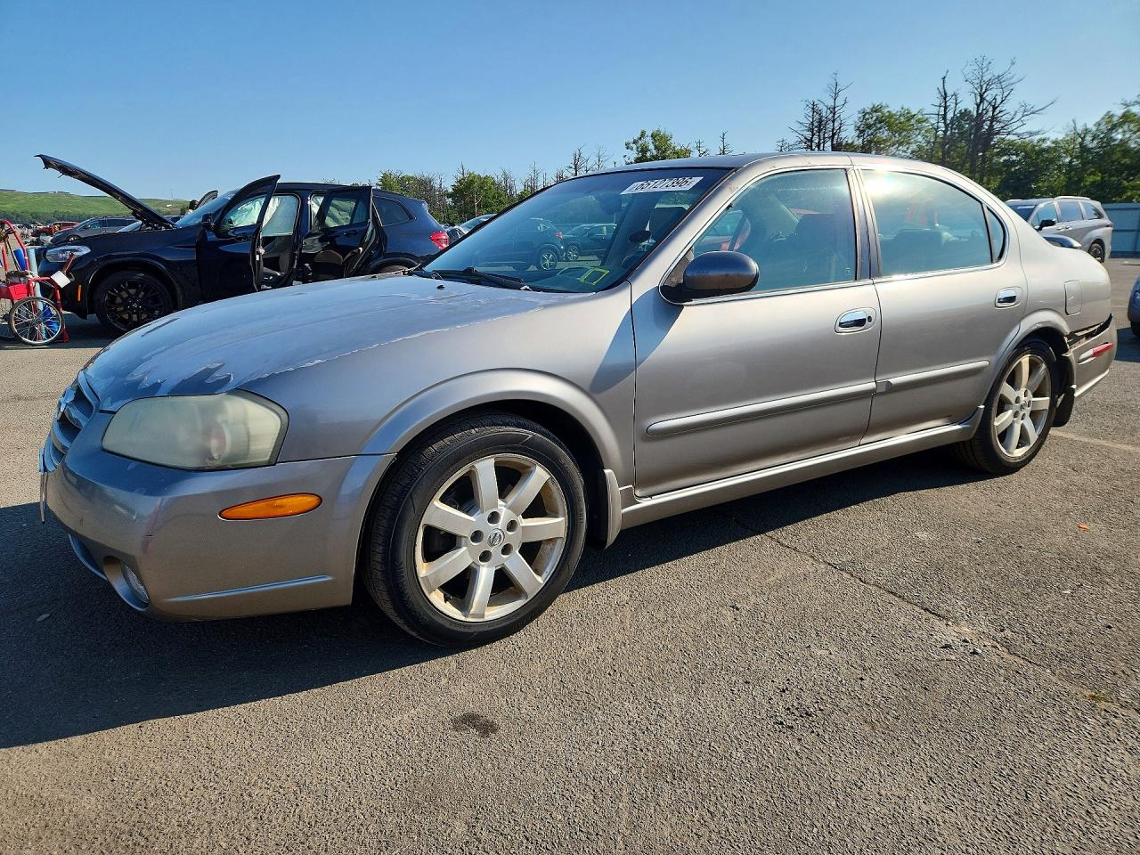 2002 Nissan Maxima Gxe Серый vin: JN1DA31A42T310275