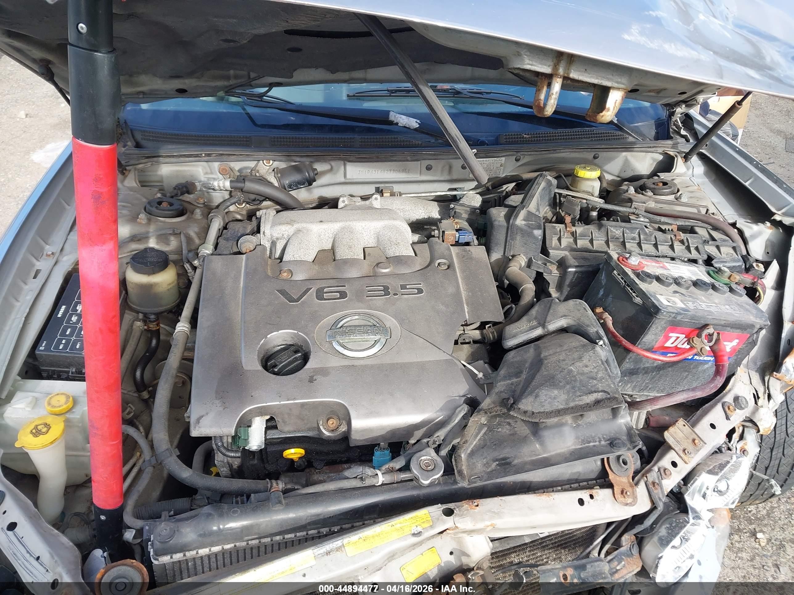 2002 Nissan Maxima Se Gray vin: JN1DA31A82T306861